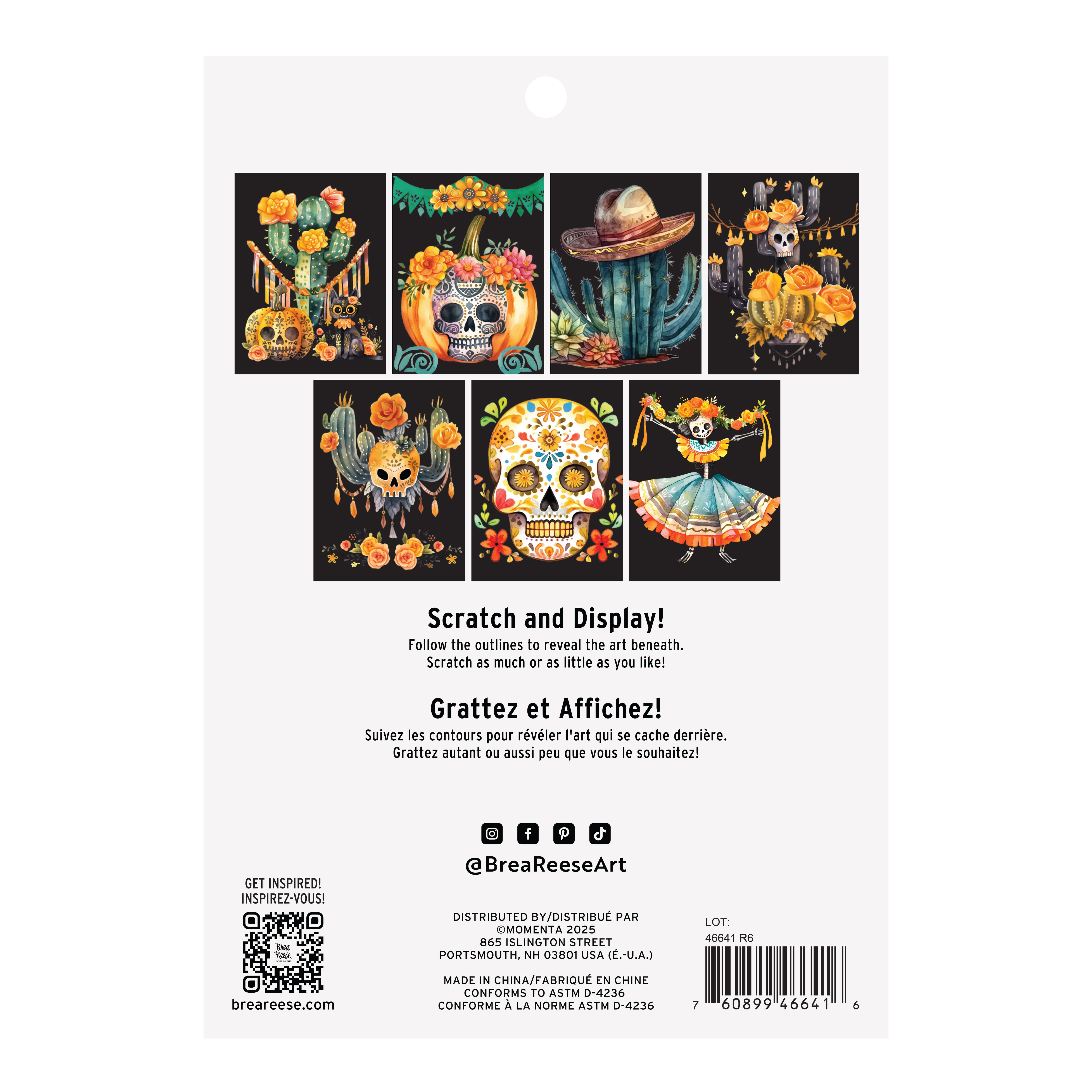 Brea Reese™ 6" x 8" Creepy Cacti Scratch Art Paper Pad