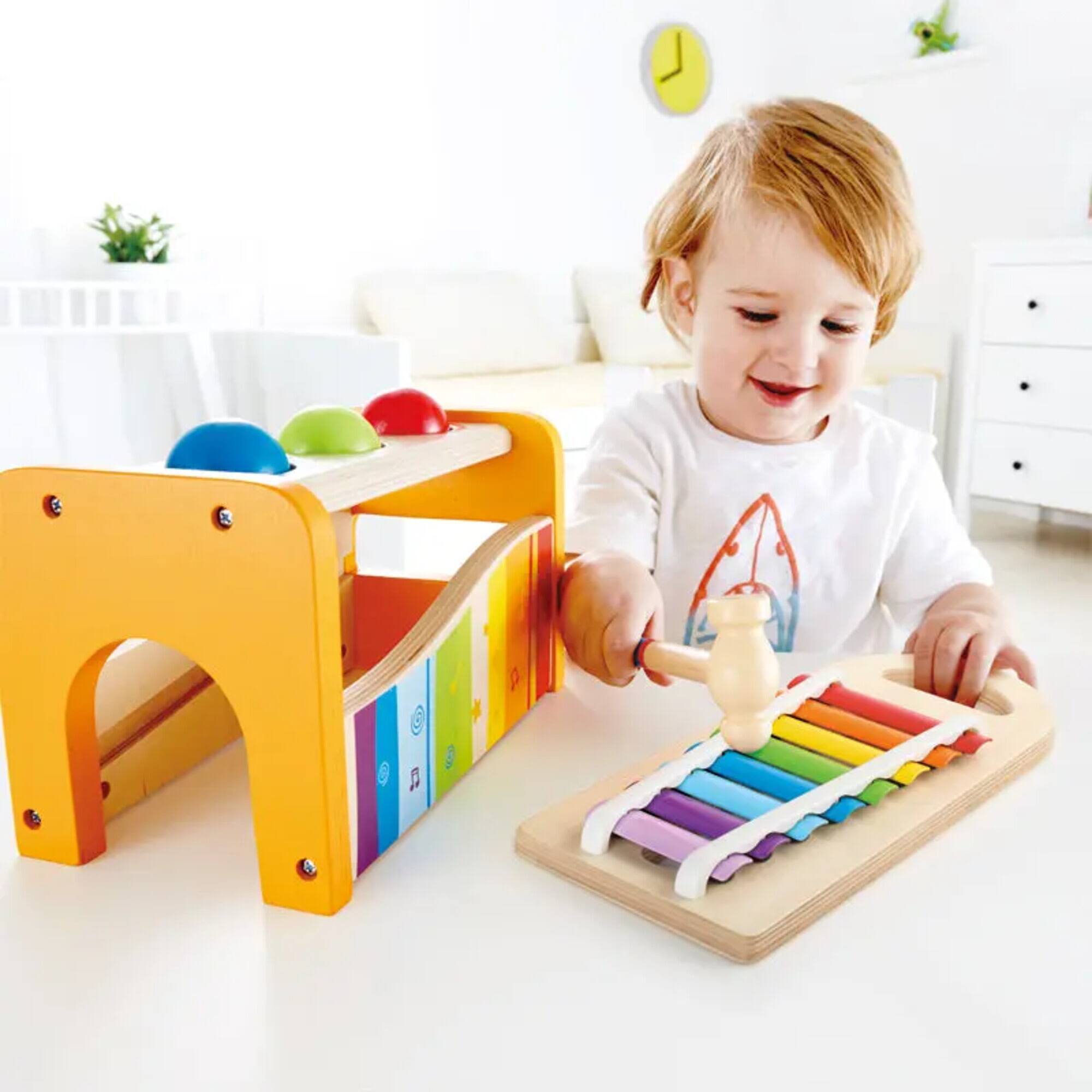 Hape Pound &#x26; Tap Bench with Slide-Out Xylophone