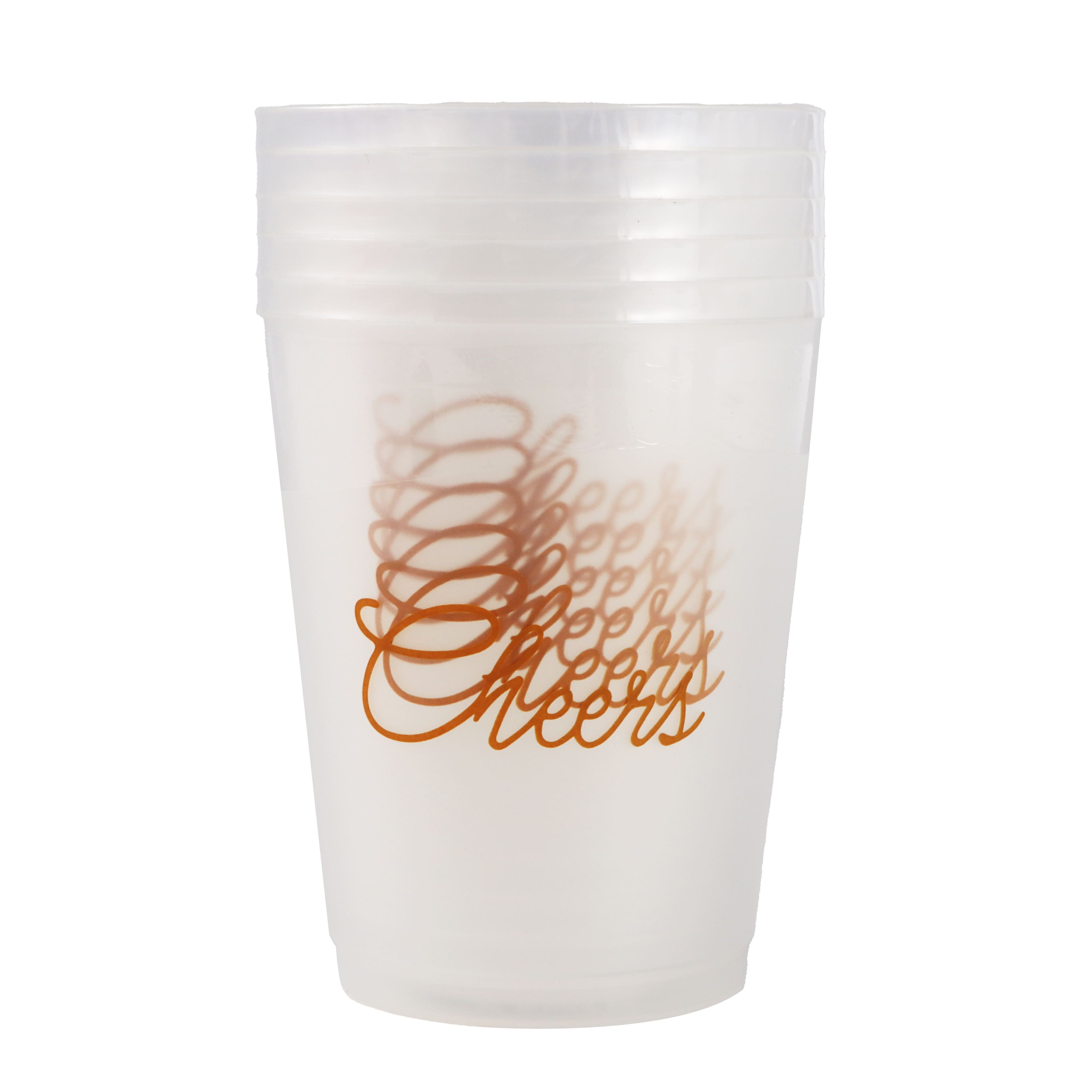 15.5oz. Cheers Frosted Plastic Cups, 6ct. by Celebrate It&#x2122;