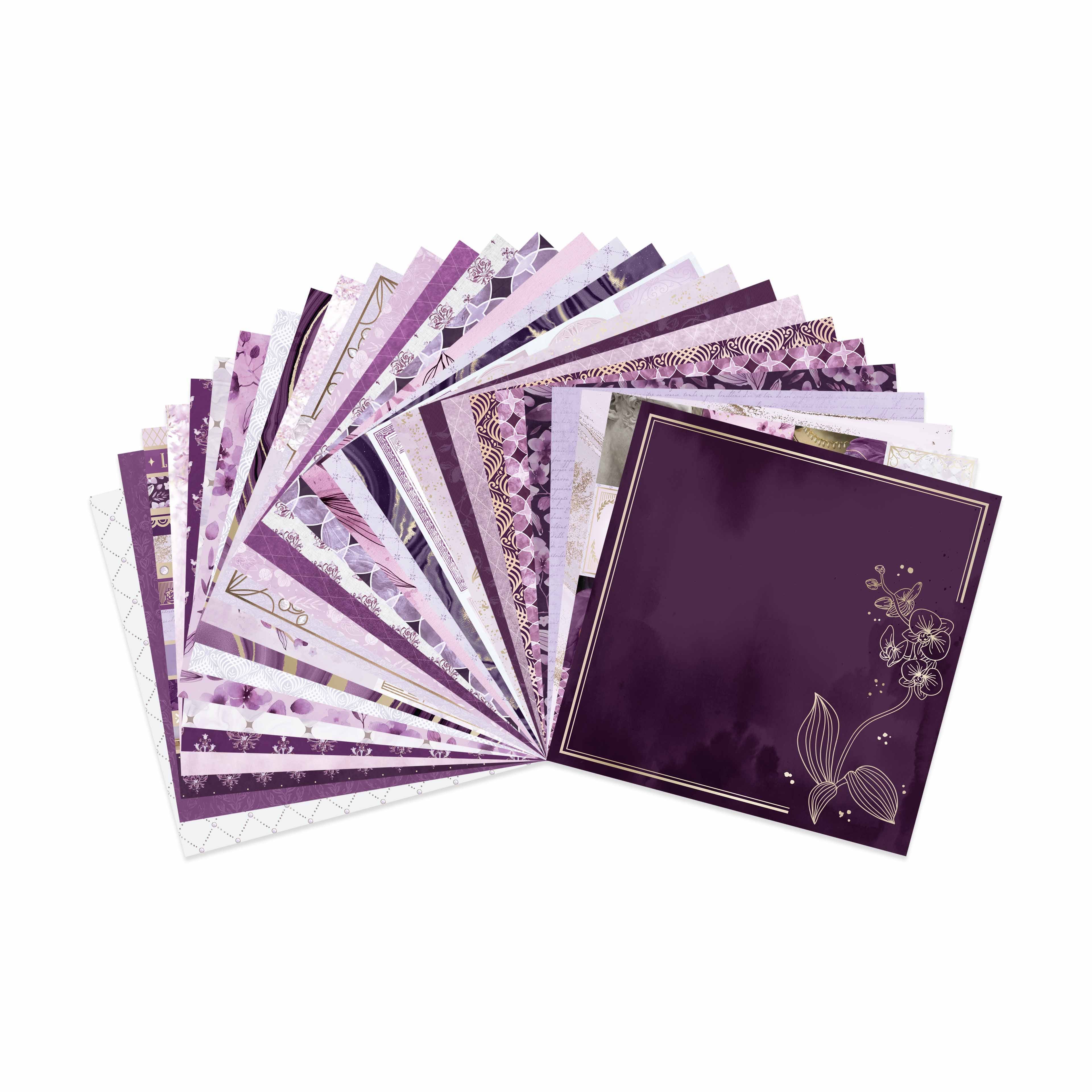 12&#x22; x 12&#x22; French Lavender Paper Pad by Recollections&#x2122;, 58 Sheets