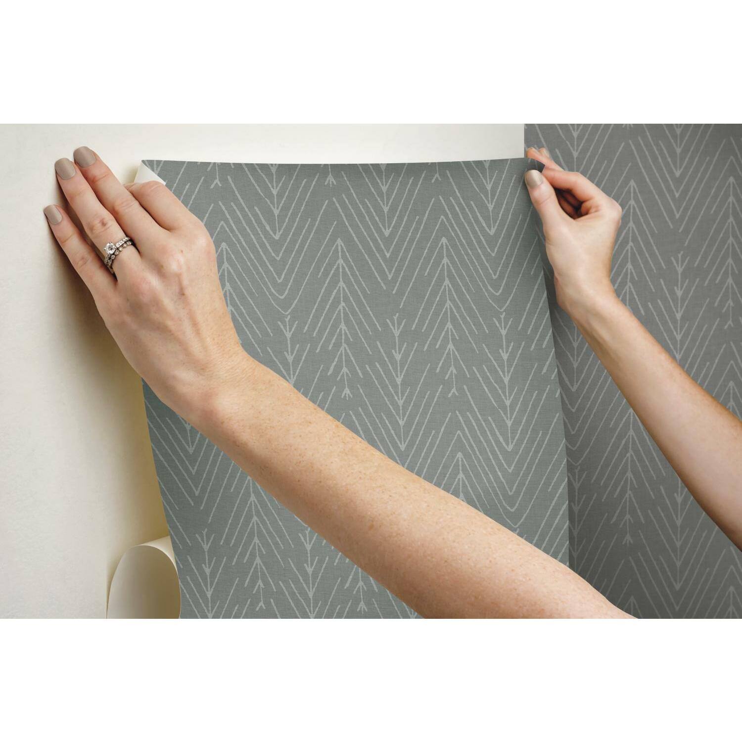 RoomMates Twig Hygge Herringbone Peel & Stick Wallpaper Michaels