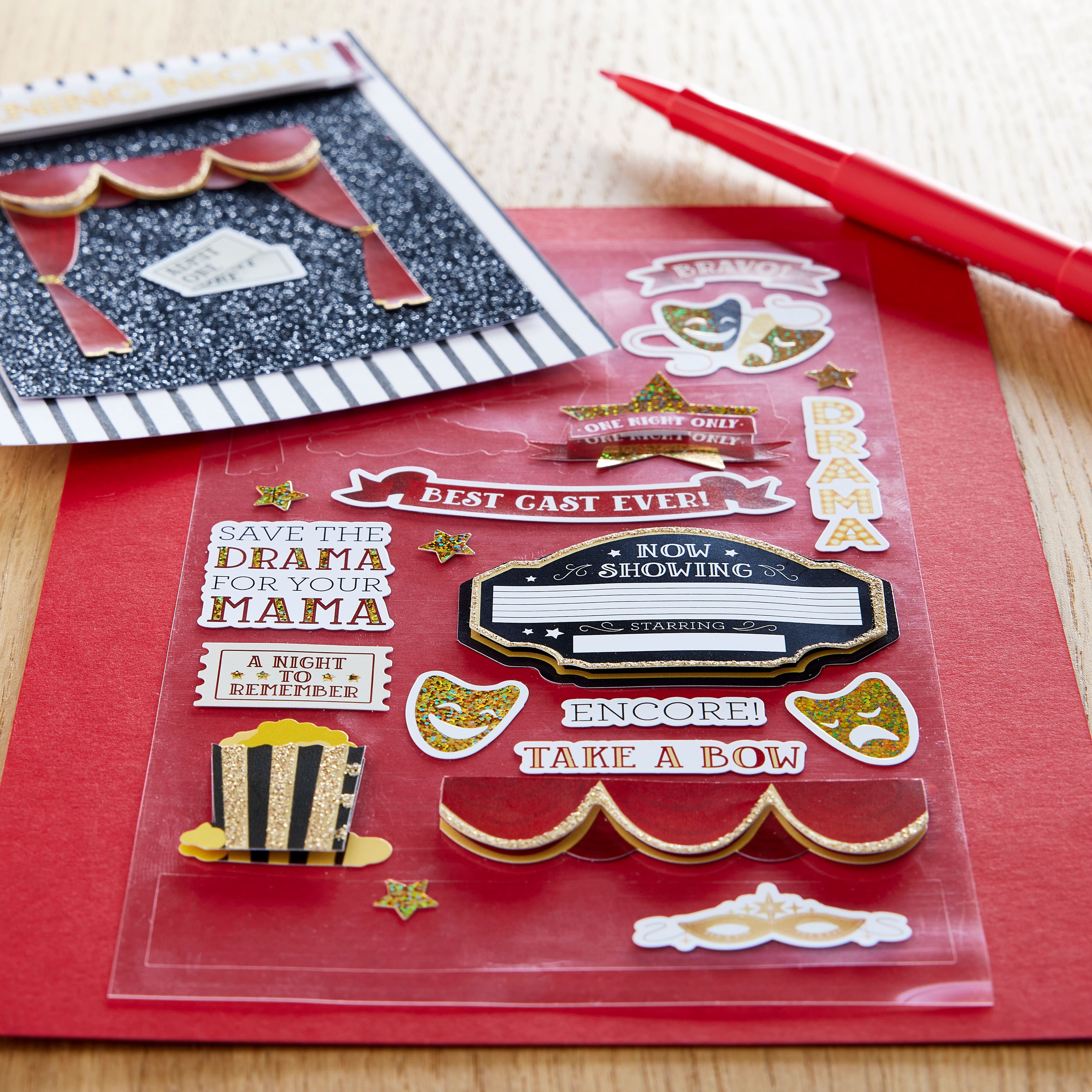 12 Pack: Theater Stickers by Recollections&#x2122;