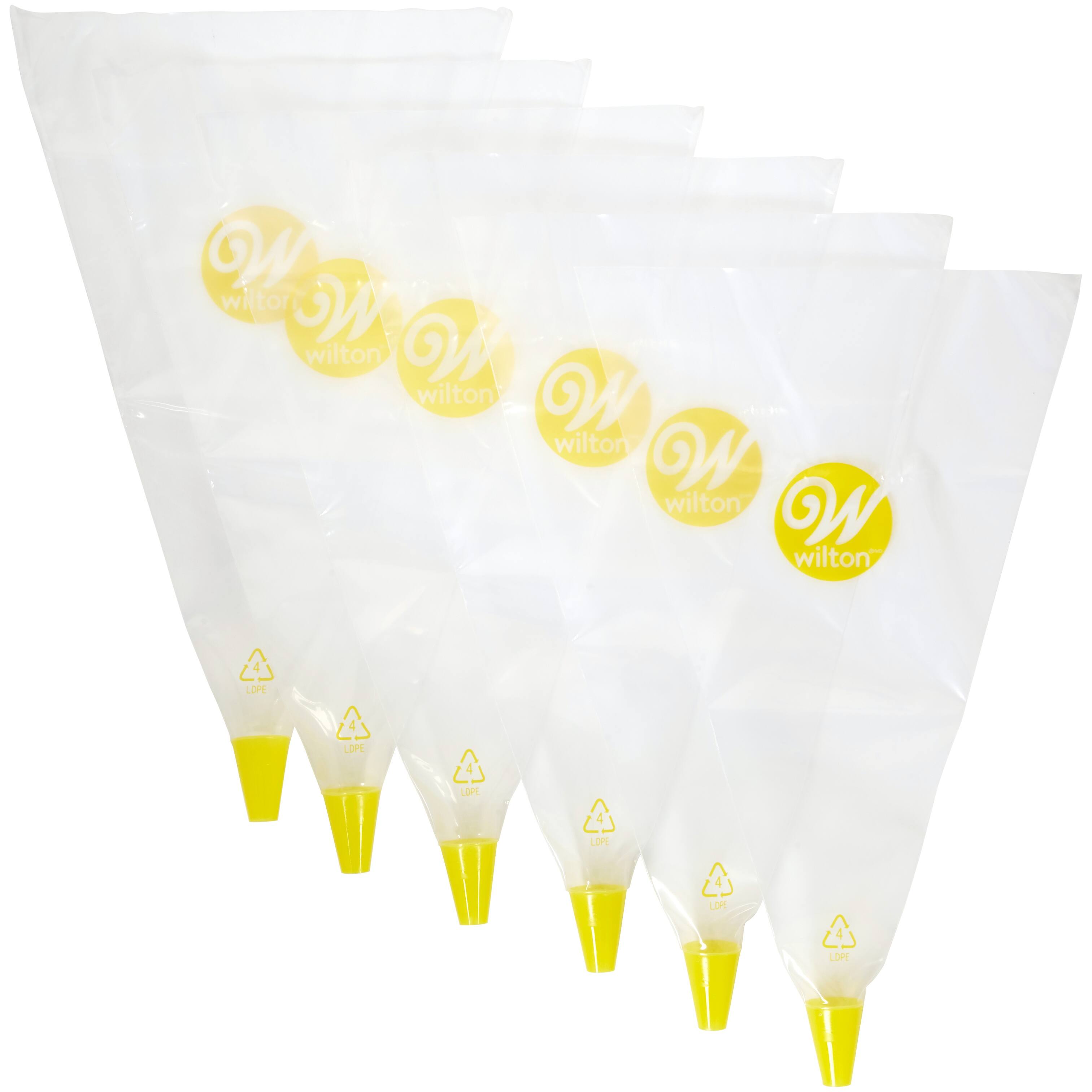 Wilton&#xAE; All-In-One Disposable Decorating Bags with 2A Round Tips, 6ct.