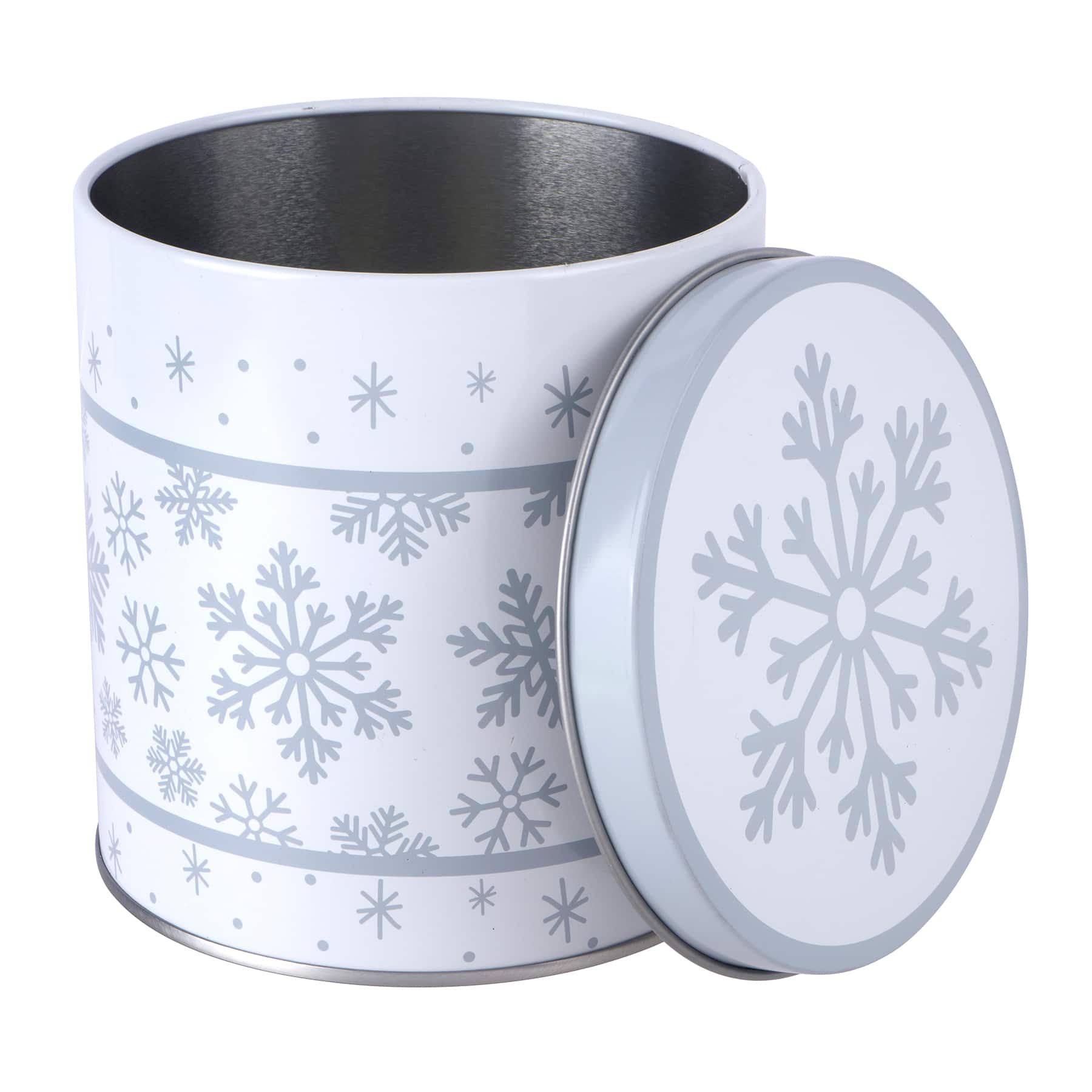 4.5" Snowflake Tin Canister by Makery™