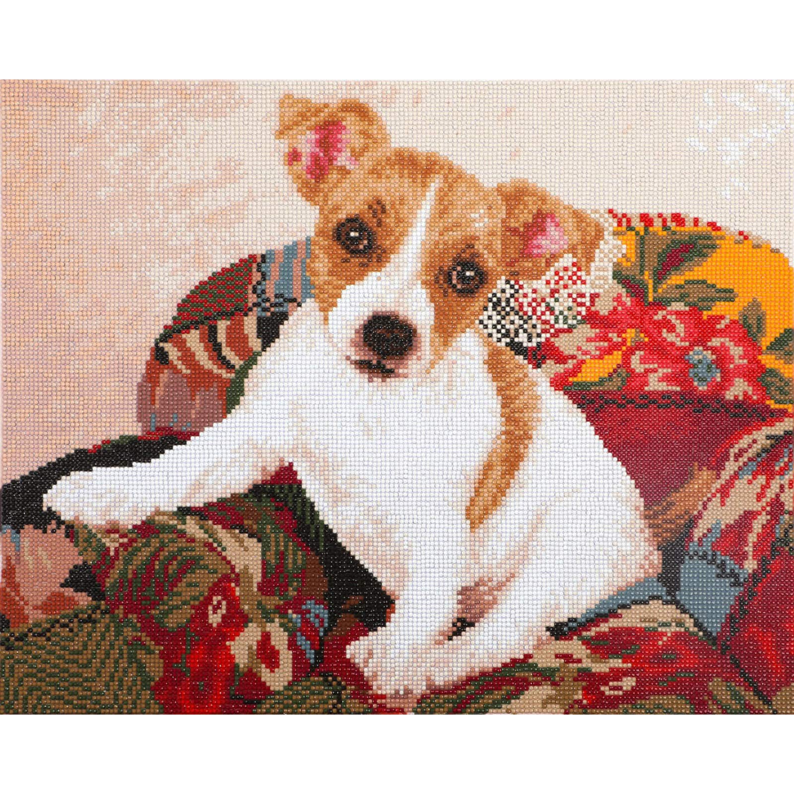 Diamond Dotz® Patchwork Pup Diamond Painting Kit
