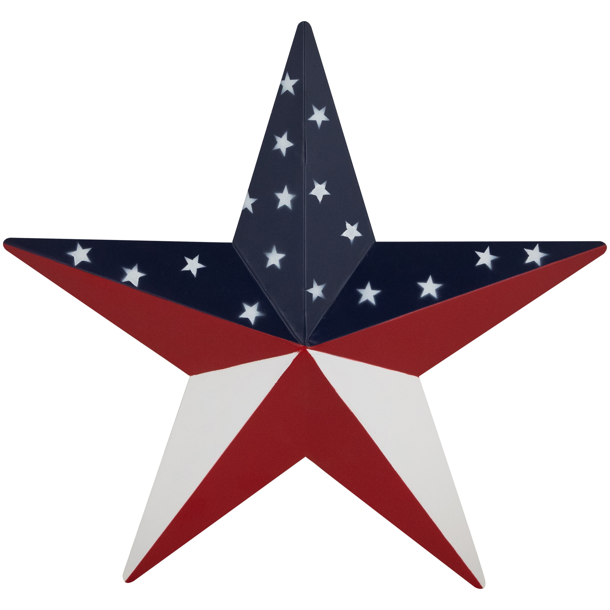 15" Patriotic Star Metal Wall Decoration