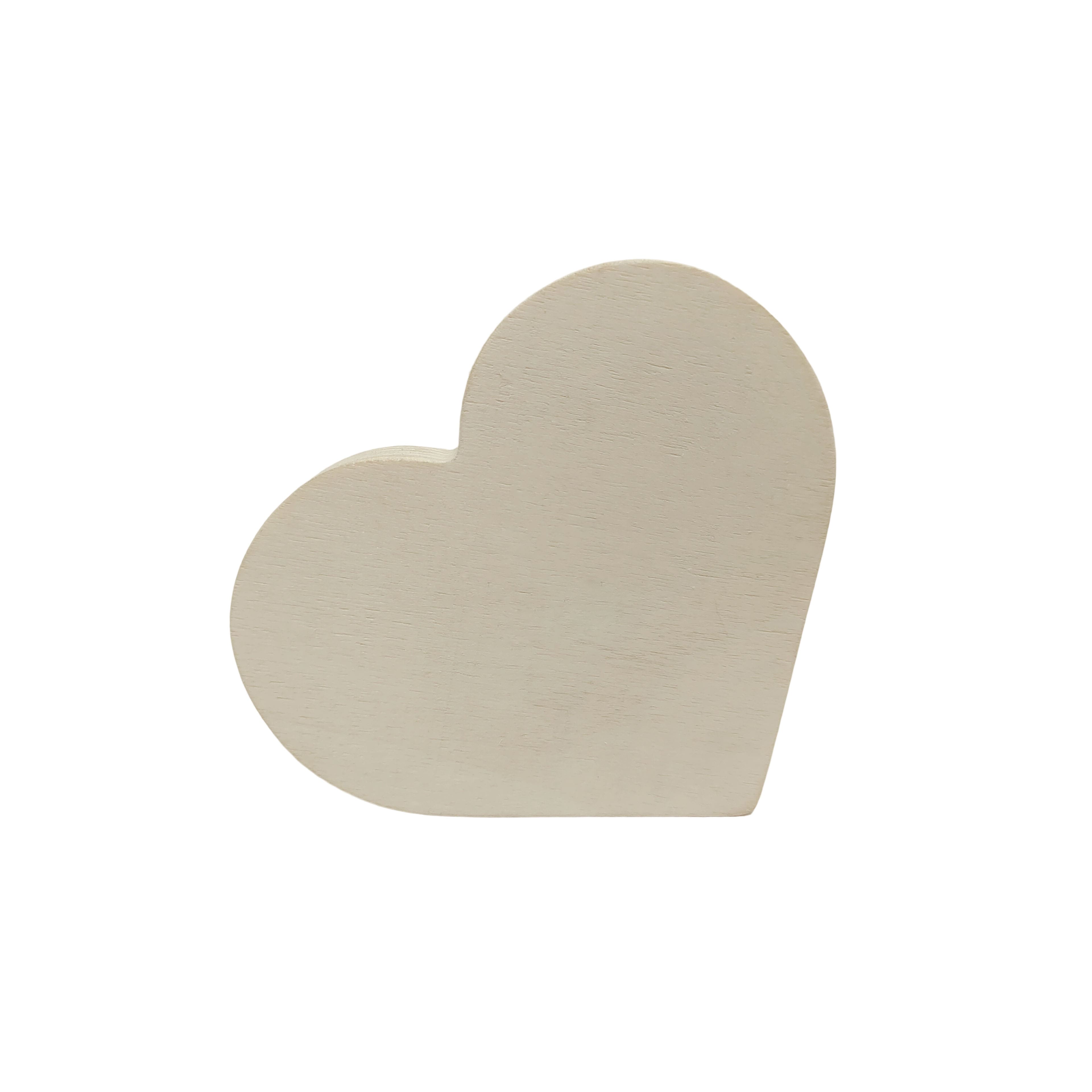 3.5" Unfinished Wood Heart Shape by Make Market®