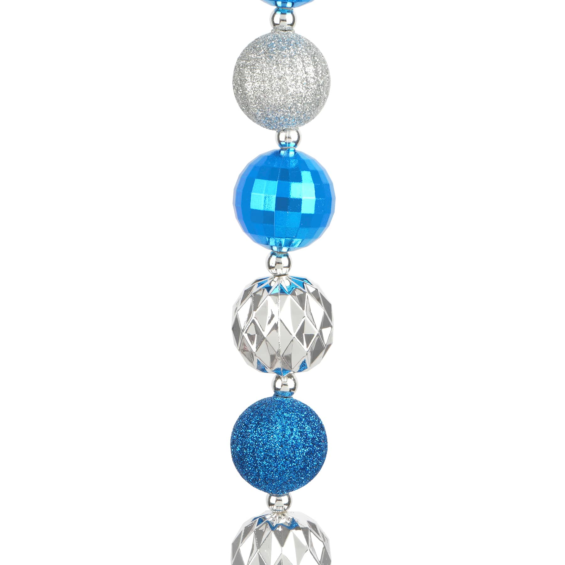 6ft. Blue &#x26; Silver Hanukkah Ball Ornament Garland by Ashland&#xAE;