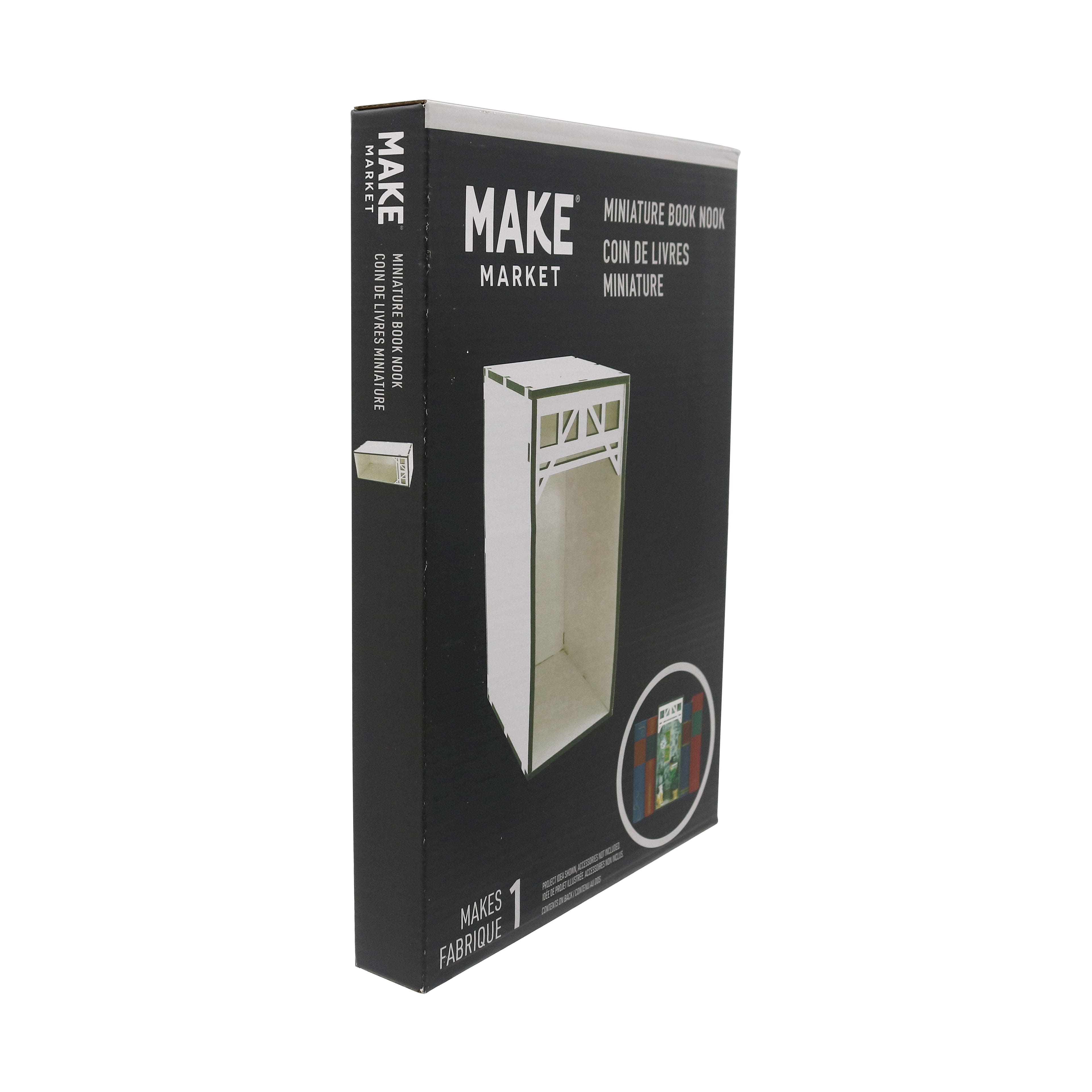 9&#x22; White Book Nook Diorama Kit by Make Market&#xAE;