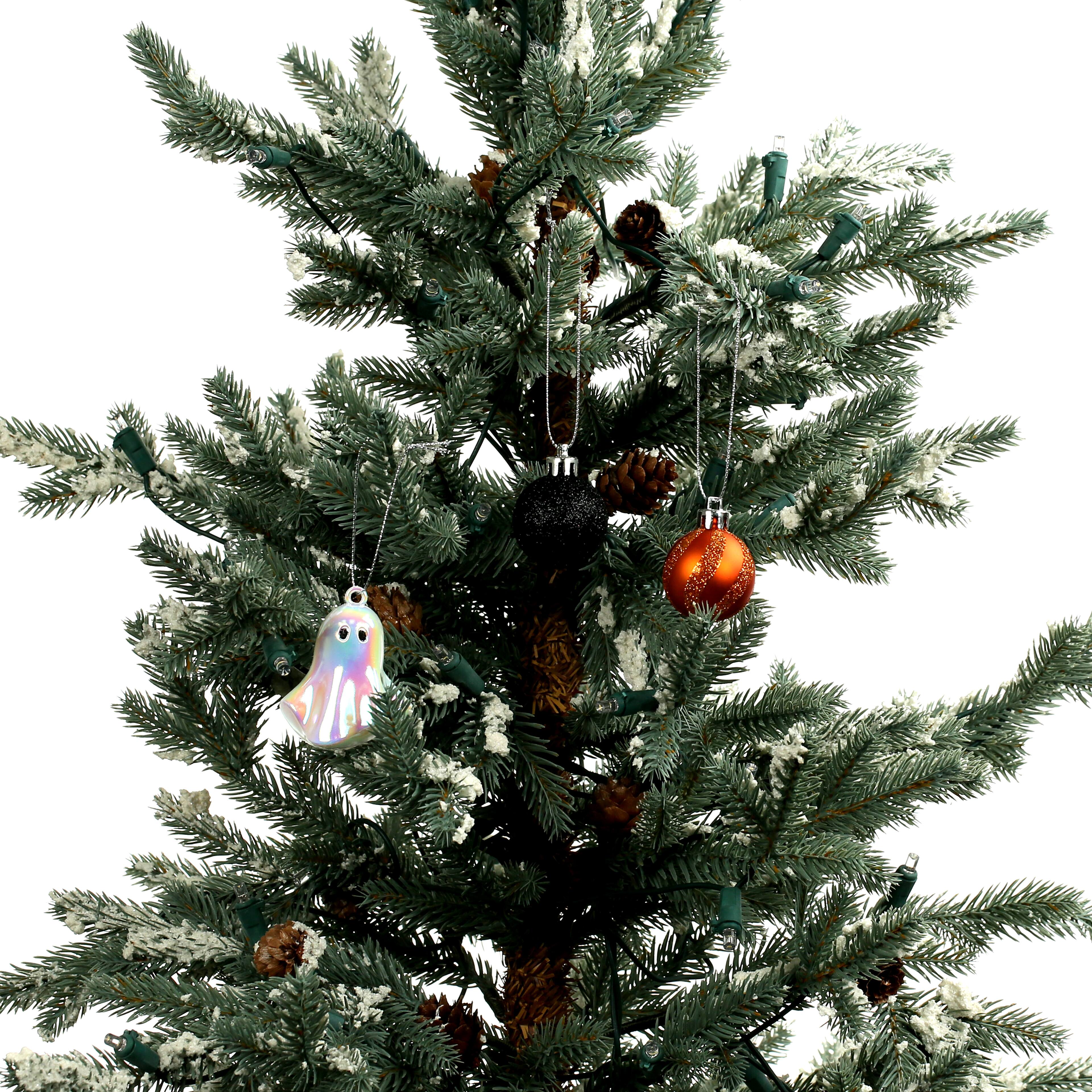 Iridescent White Ghosts 6 Piece Plastic Ornament Set by Ashland®