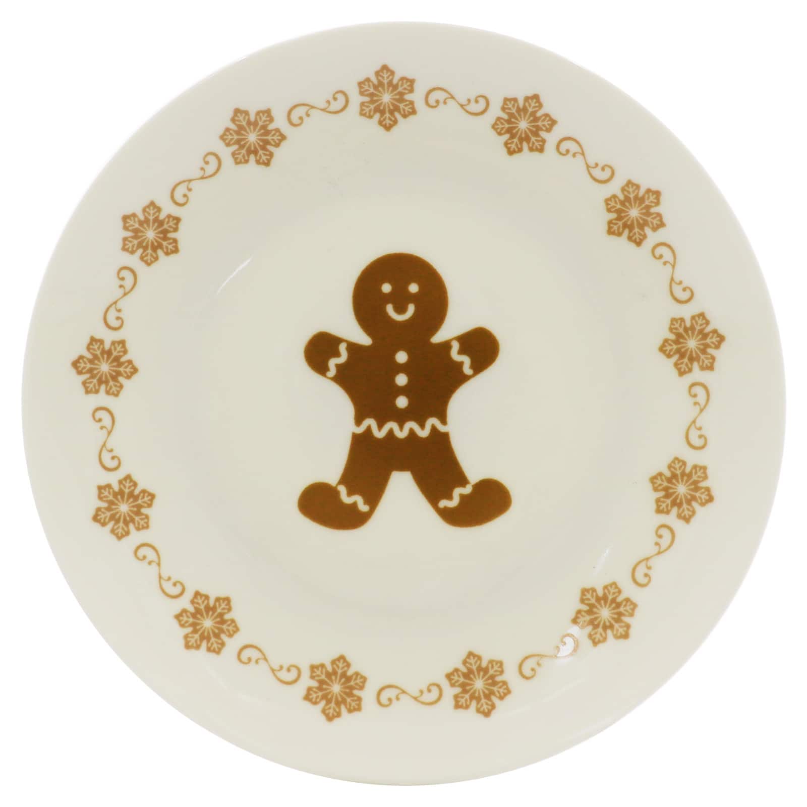 6&#x22; Gingerbread Man Ceramic Plate by Ashland&#xAE;
