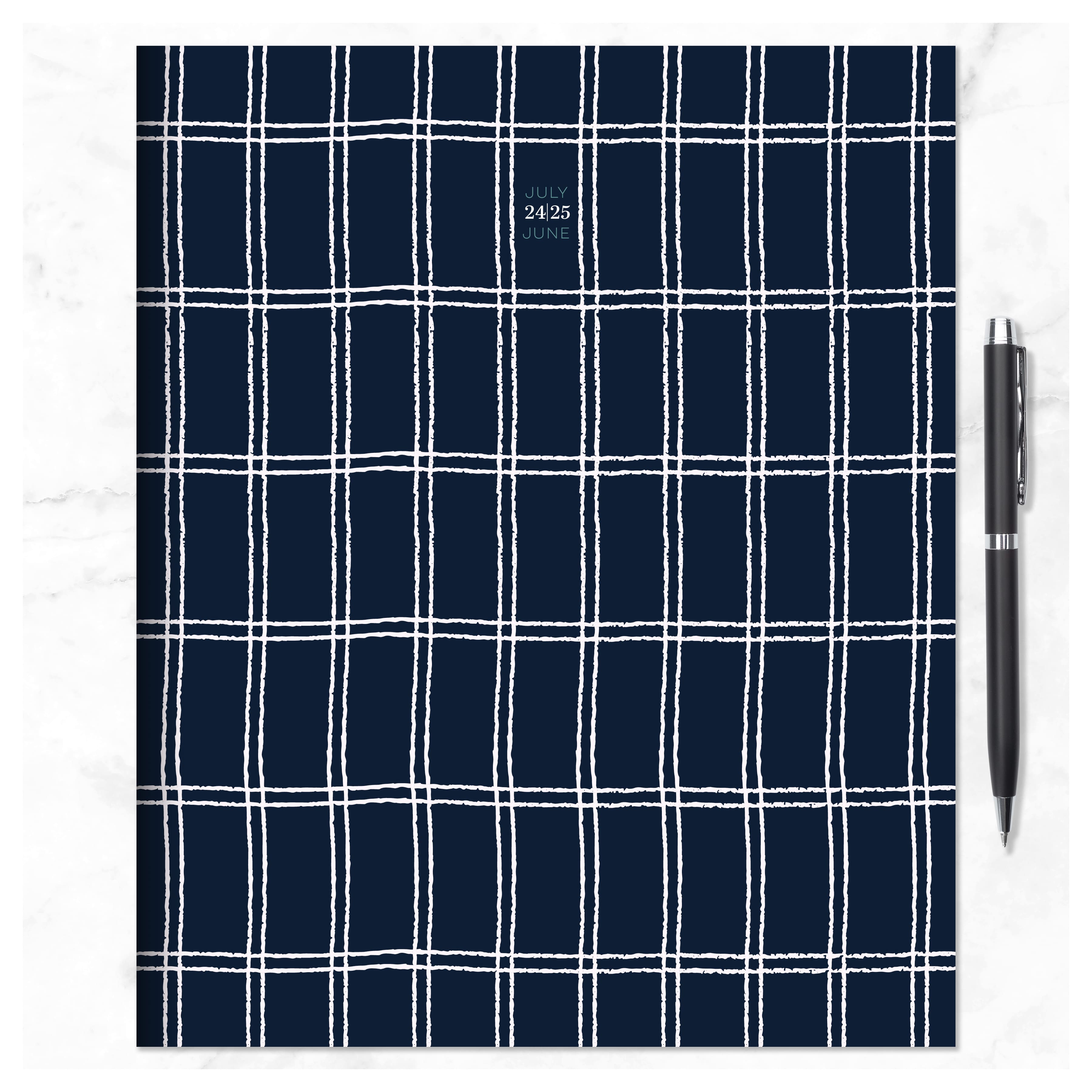 TF Publishing 2024-2025 Large Navy Grid Monthly Planner