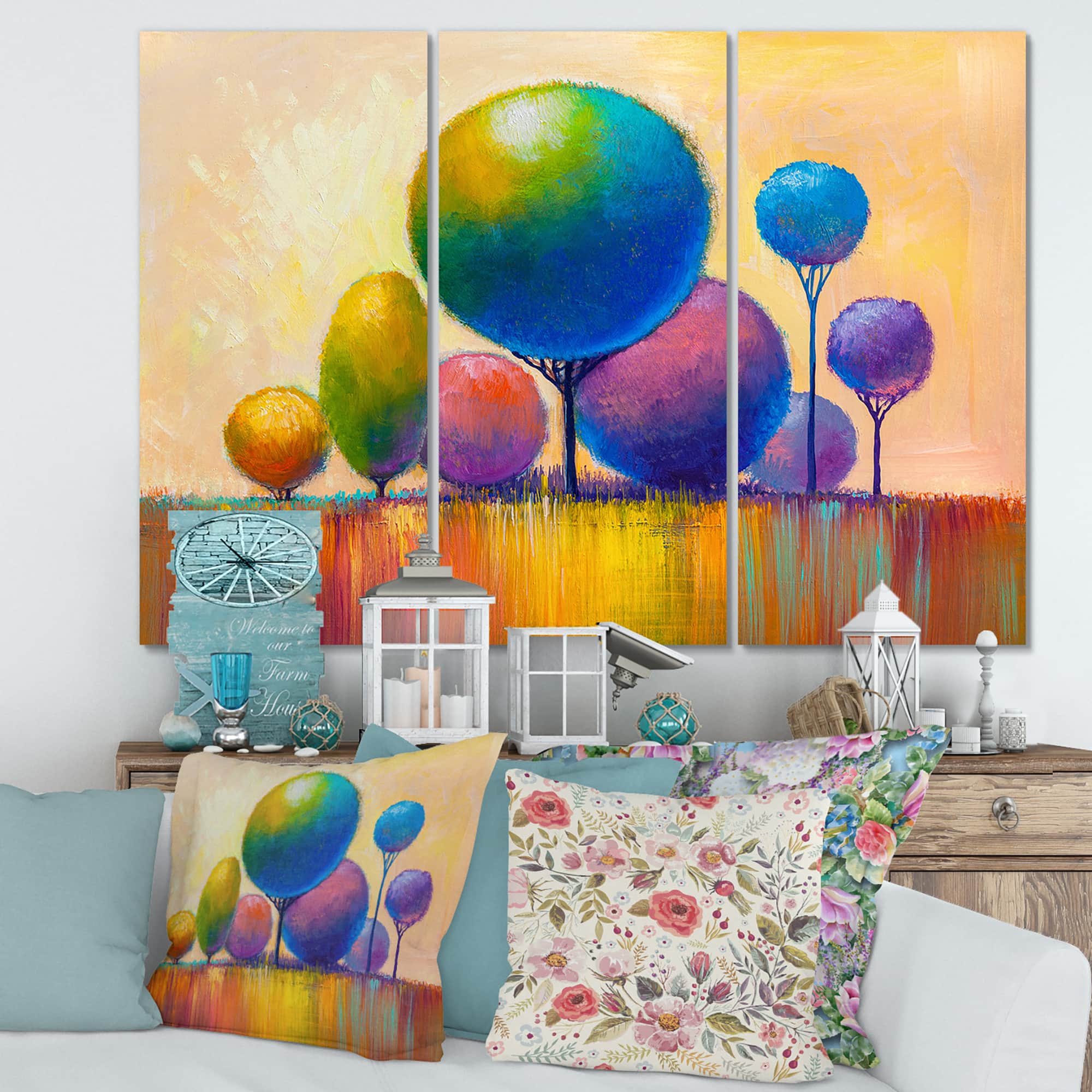 Designart - Colourful Ornamental Trees VIII