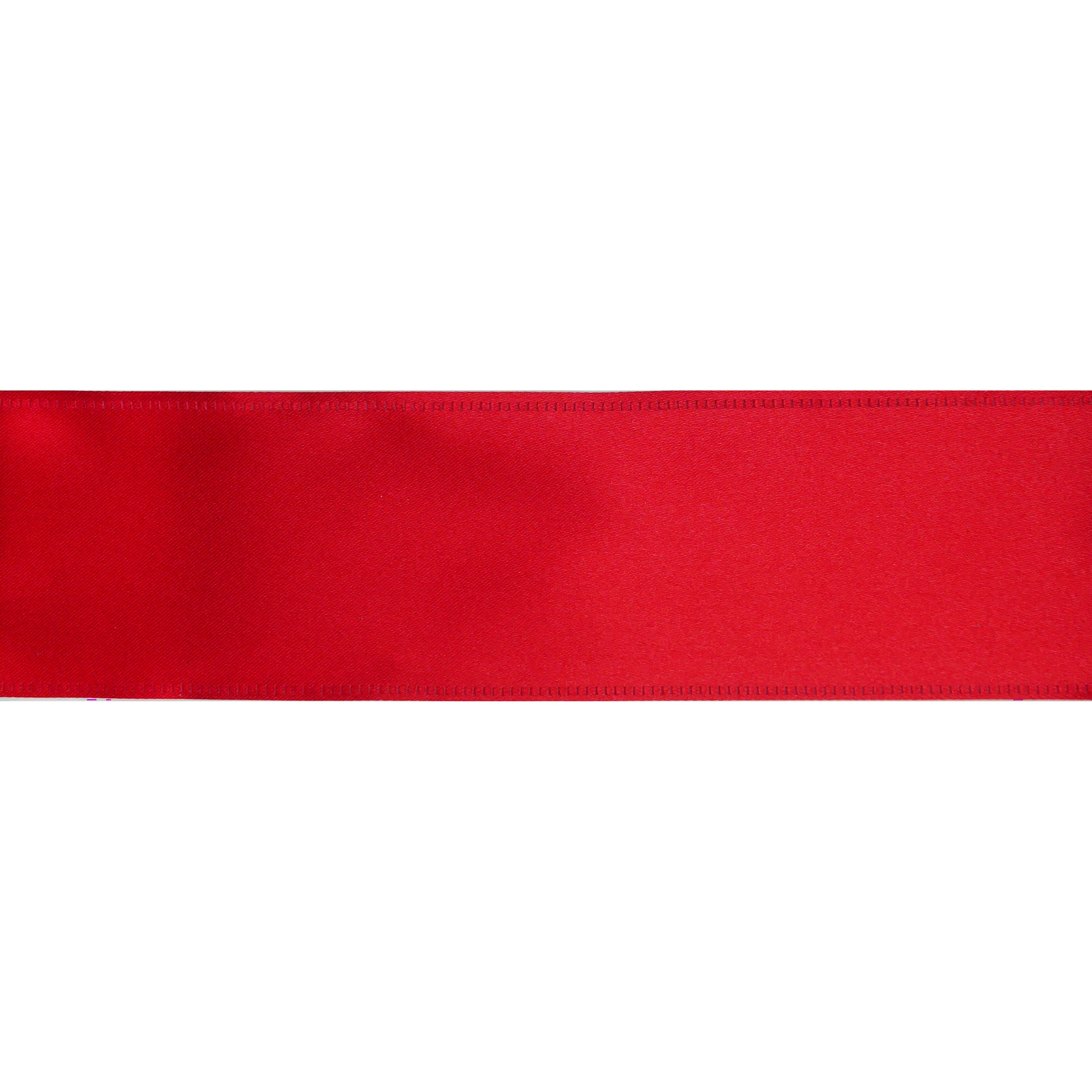2.5&#x22; x 80ft. Red Satin Wired Jumbo Ribbon by Celebrate It&#xAE;