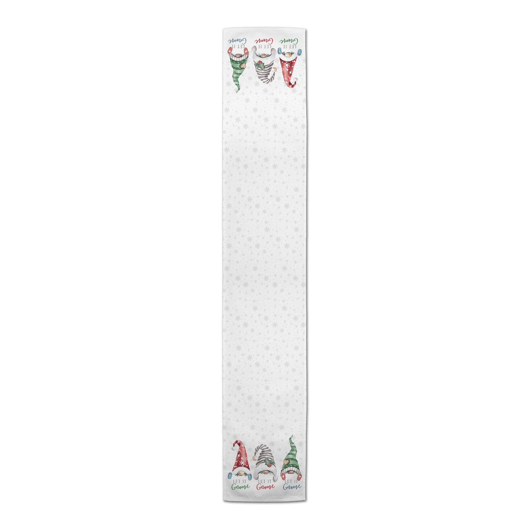 Let it Gnome 16x72 Poly Twill Table Runner