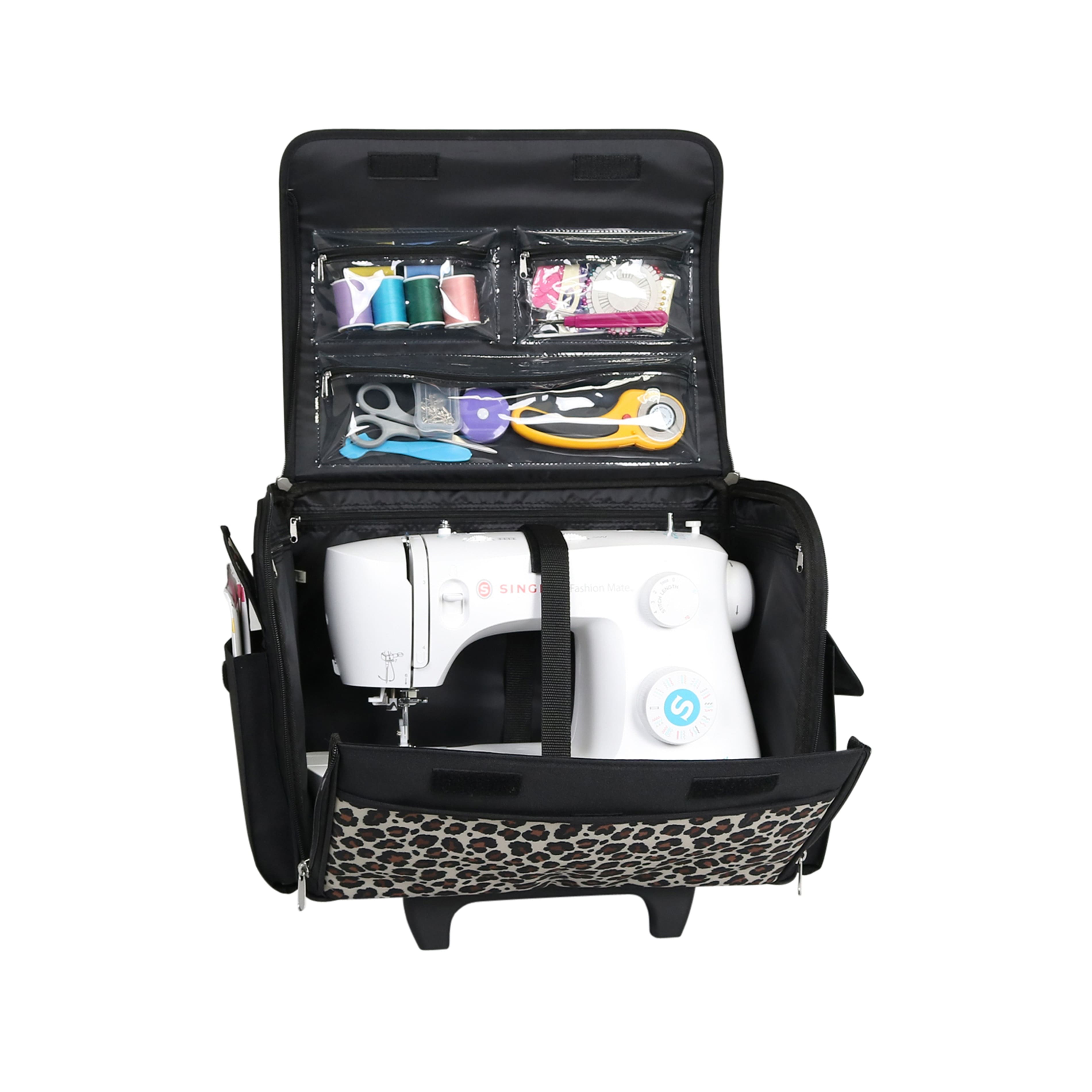 Everything Mary Leopard Sewing Machine Tote