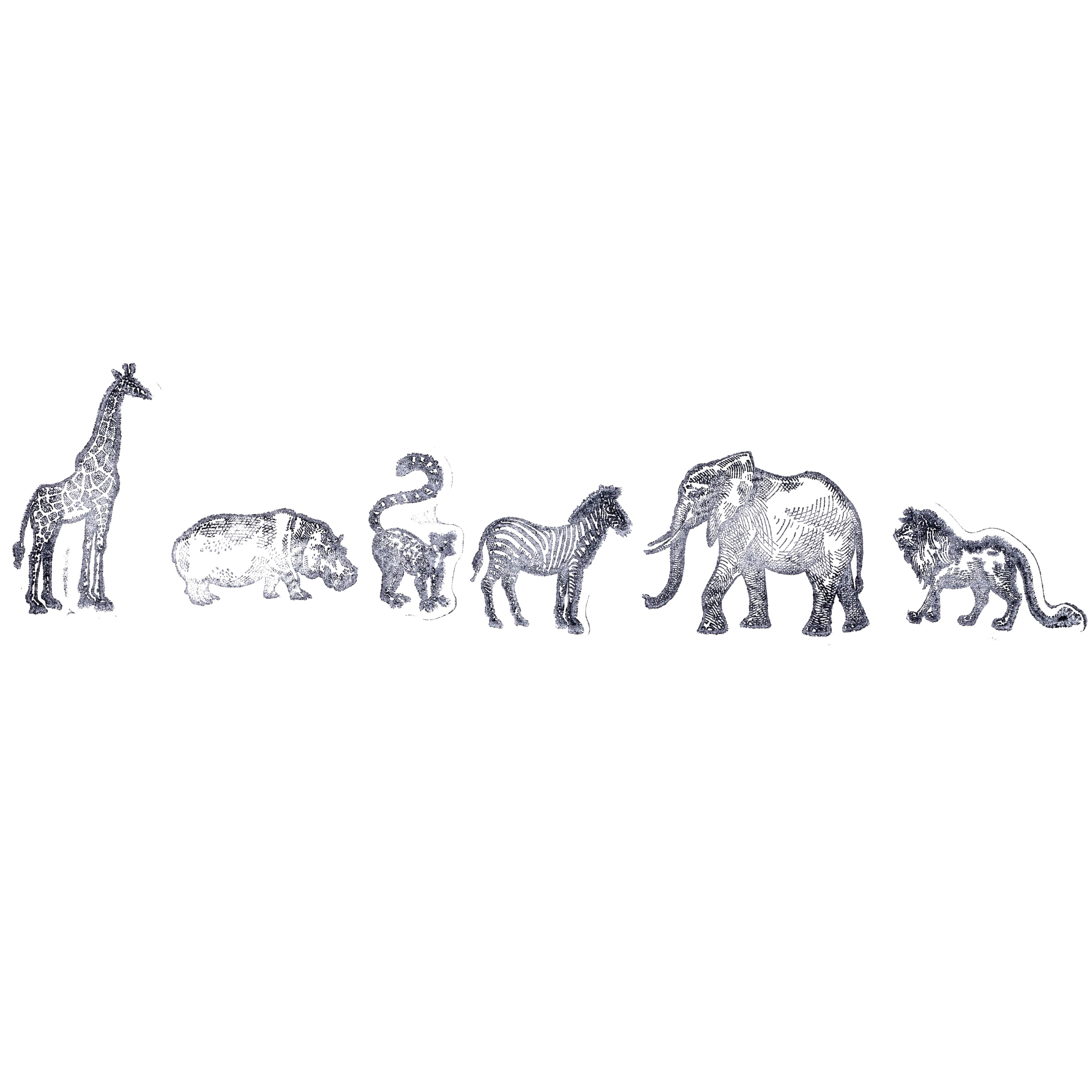 African Animals Wood Stamp Set by Recollections™