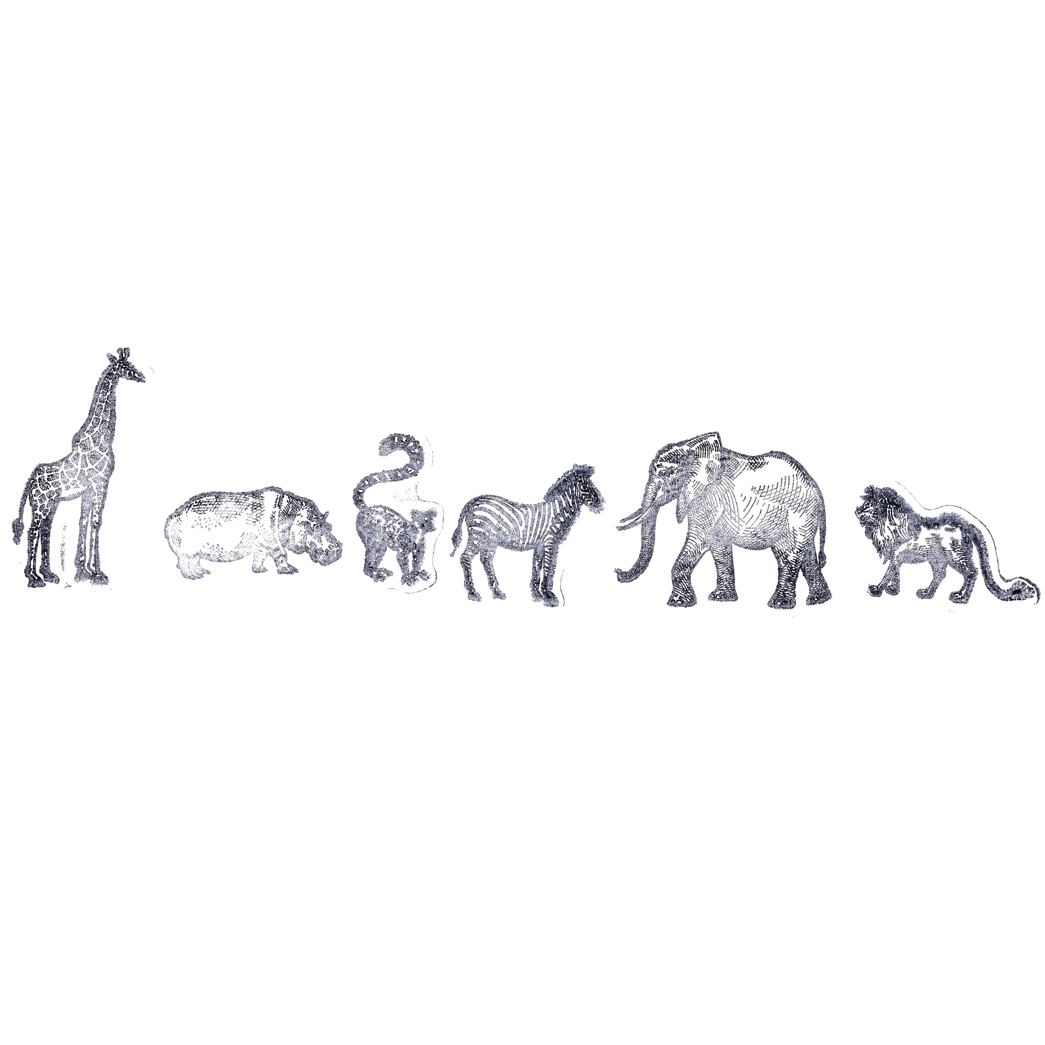 African Animals Wood Stamp Set by Recollections&#x2122;