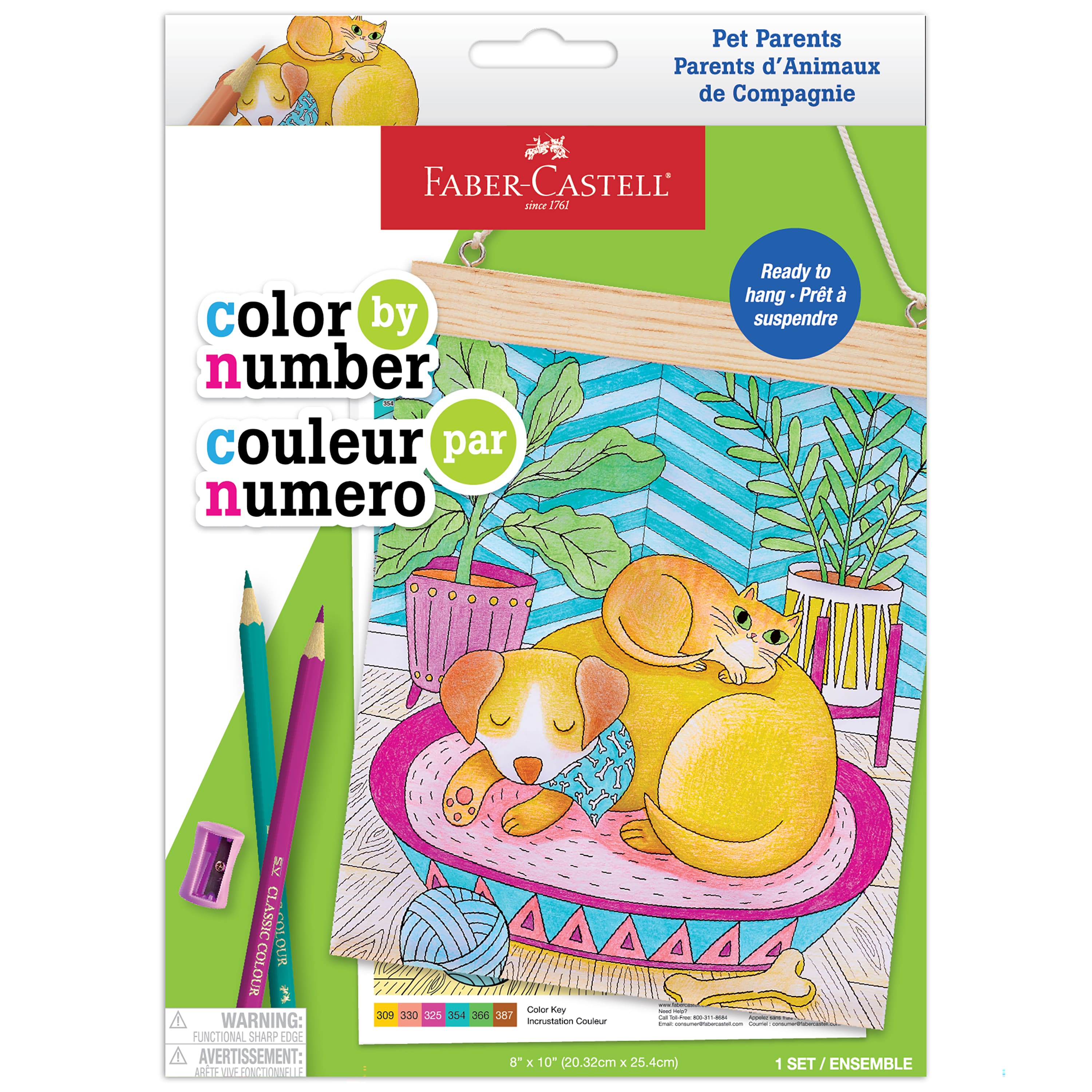 Faber-Castell&#xAE; Color-by-Number Pet Parents Wall Art