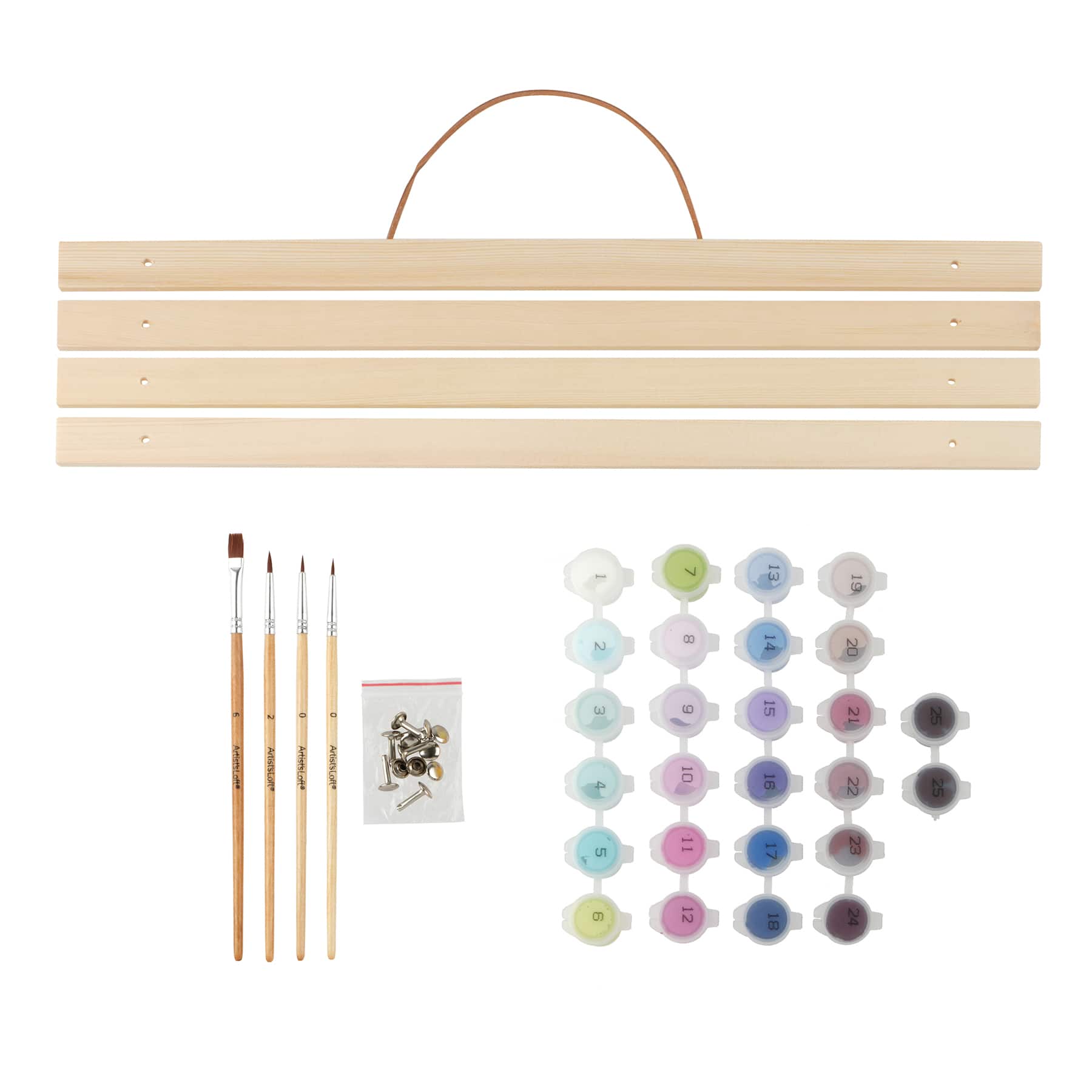 16" x 20" Northern Lights Paint-by-Number Kit with Wood Display Hanger by Artist's Loft®