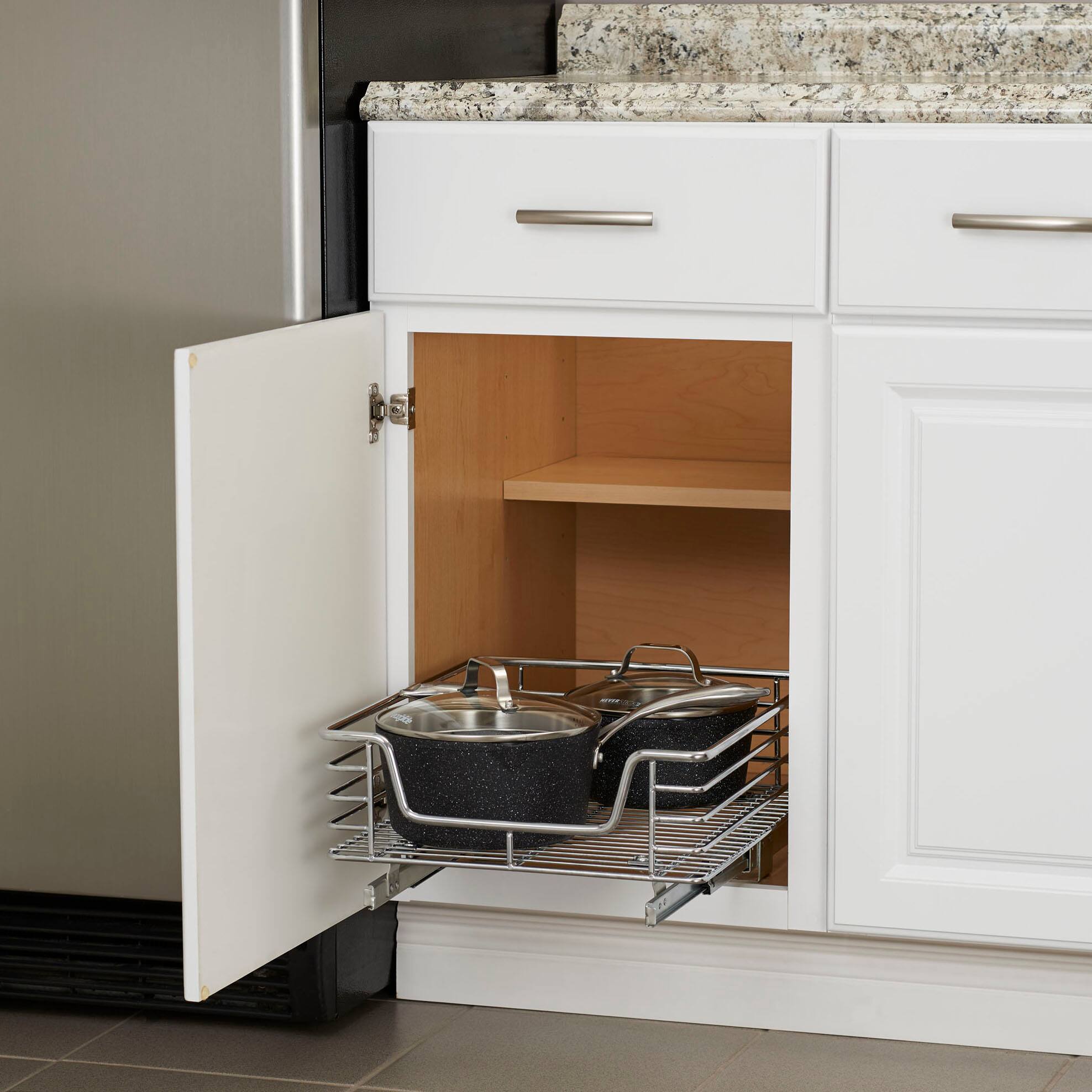 Household Essentials Glidez Chrome Cabinet Organizer