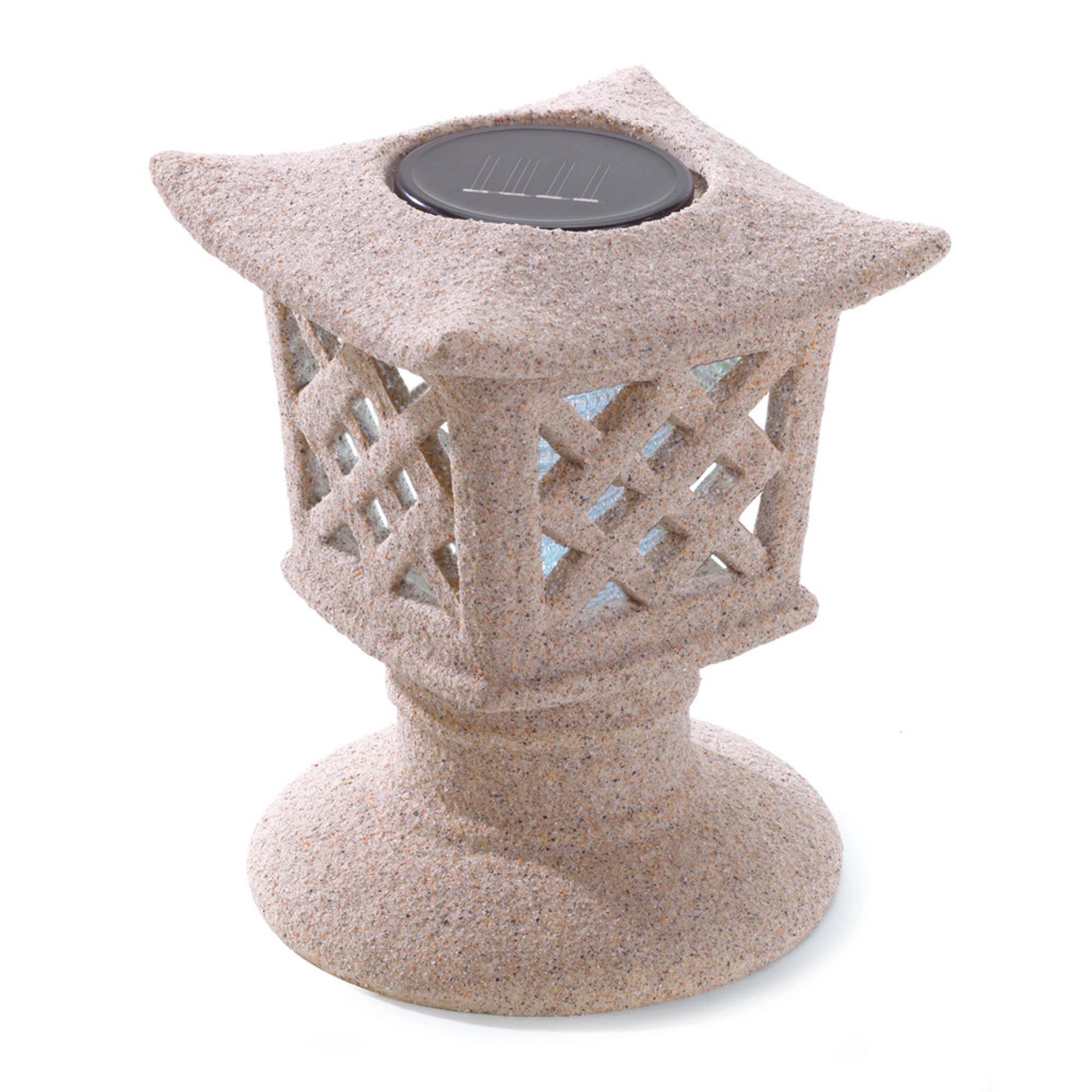 8.5&#x22; Solar Pagoda Garden Light