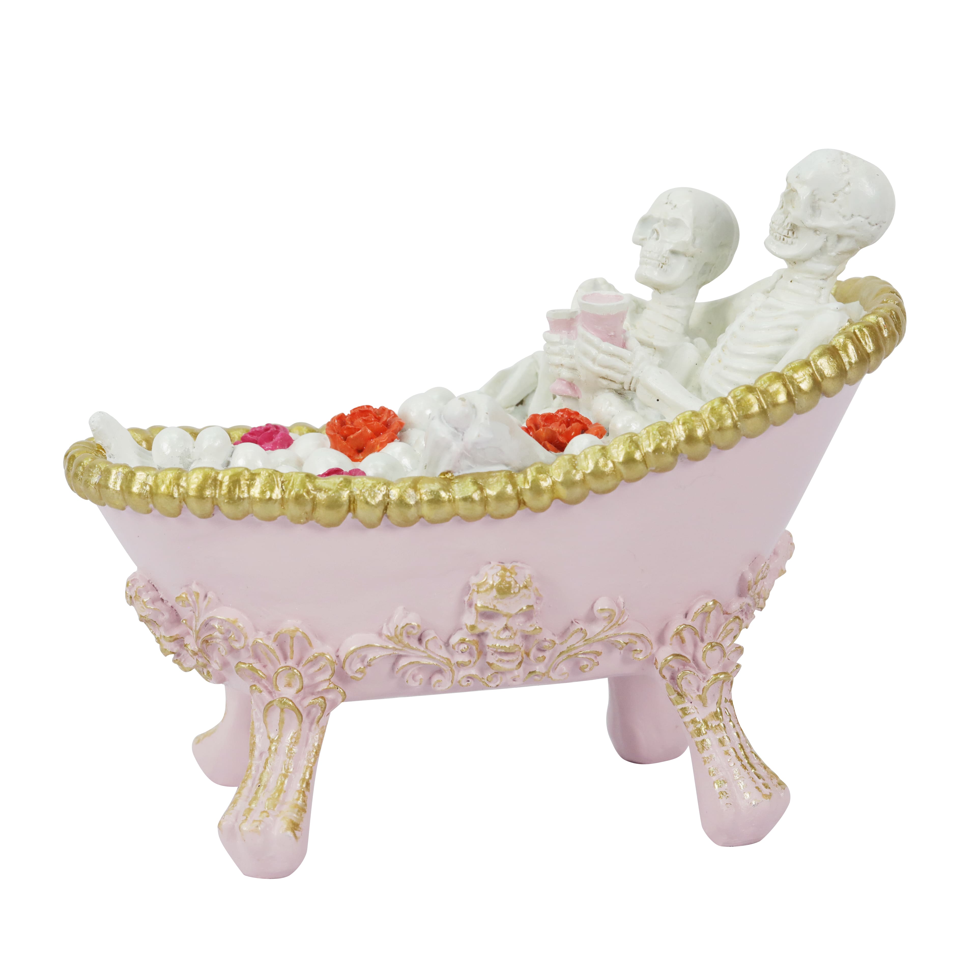 8&#x22; Skeleton Couple in Bathtub Decoration by Ashland&#xAE;