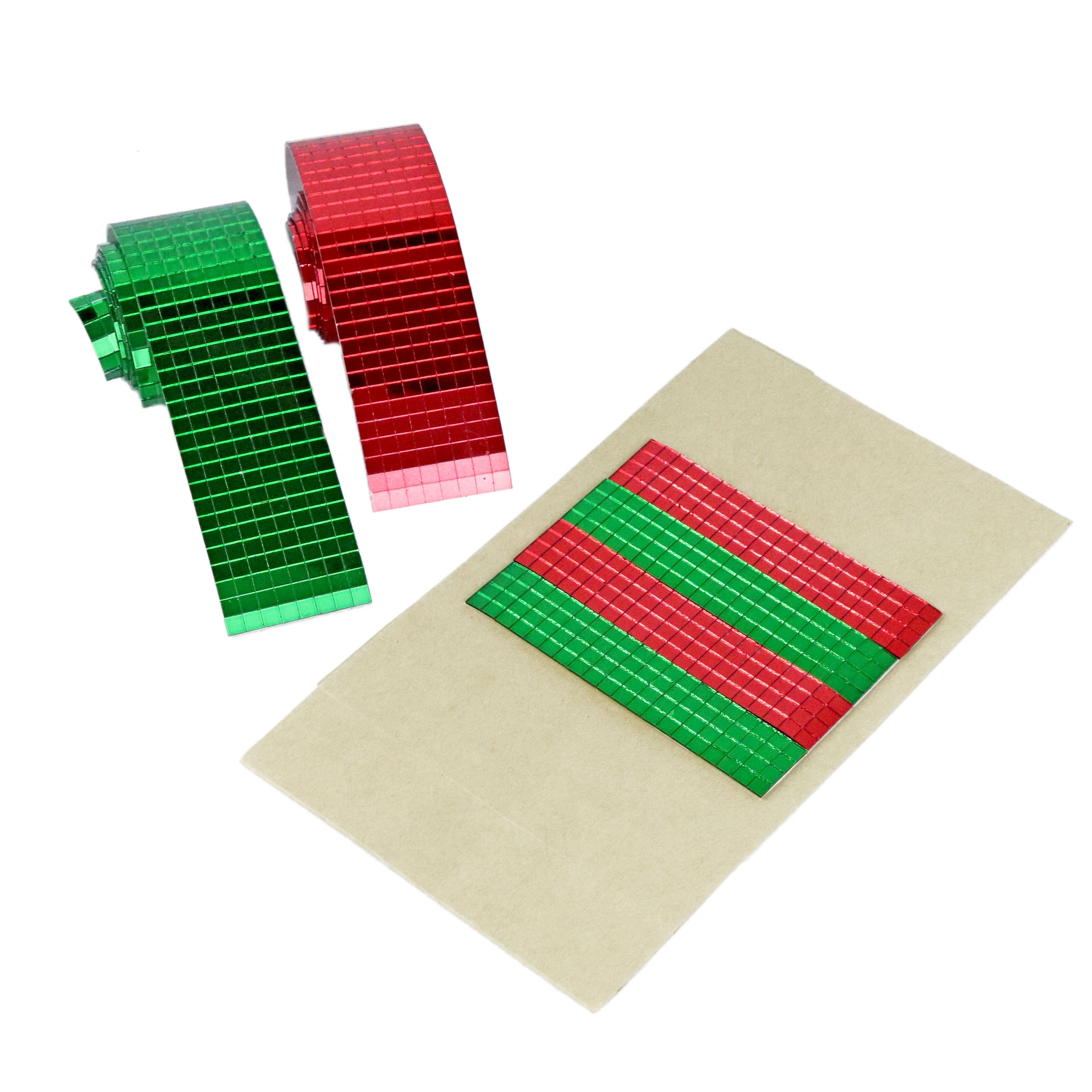 1.5&#x22; x 27.5&#x22; Red &#x26; Green Mirror Sticker Set by Recollections&#x2122;