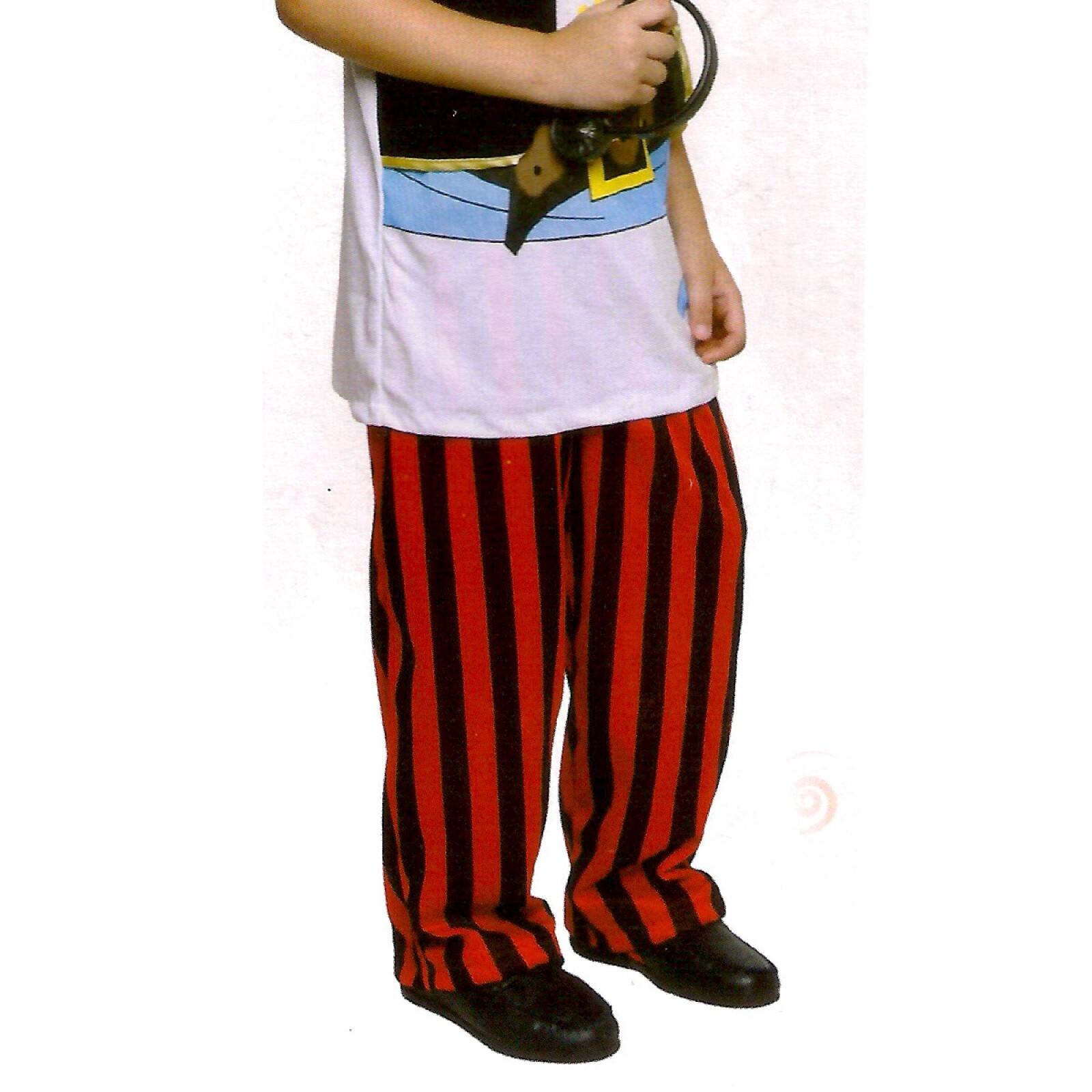 Medium White &#x26; Red Pirate Boy&#x27;s Costume