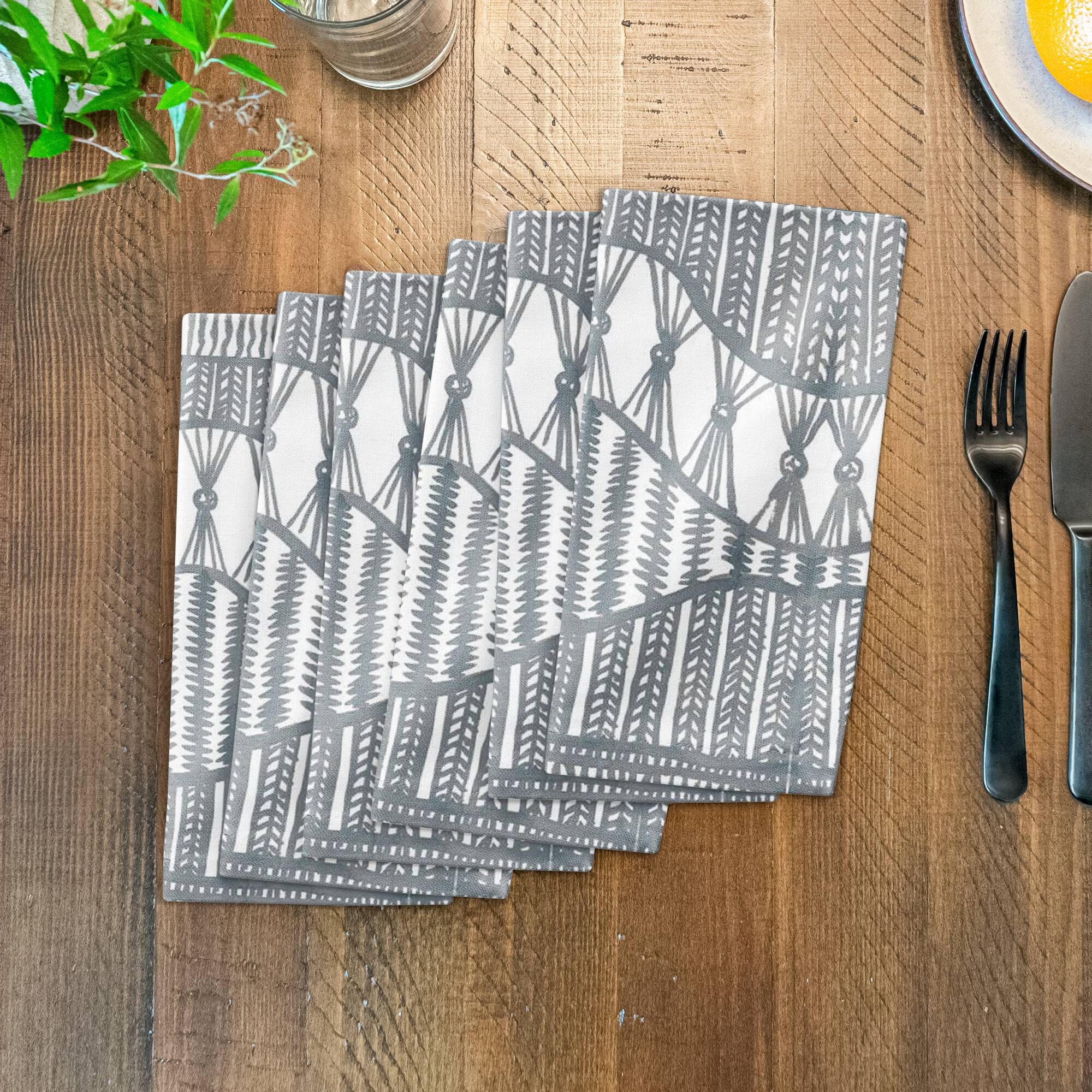 Lace Pattern Cotton Twill Napkin