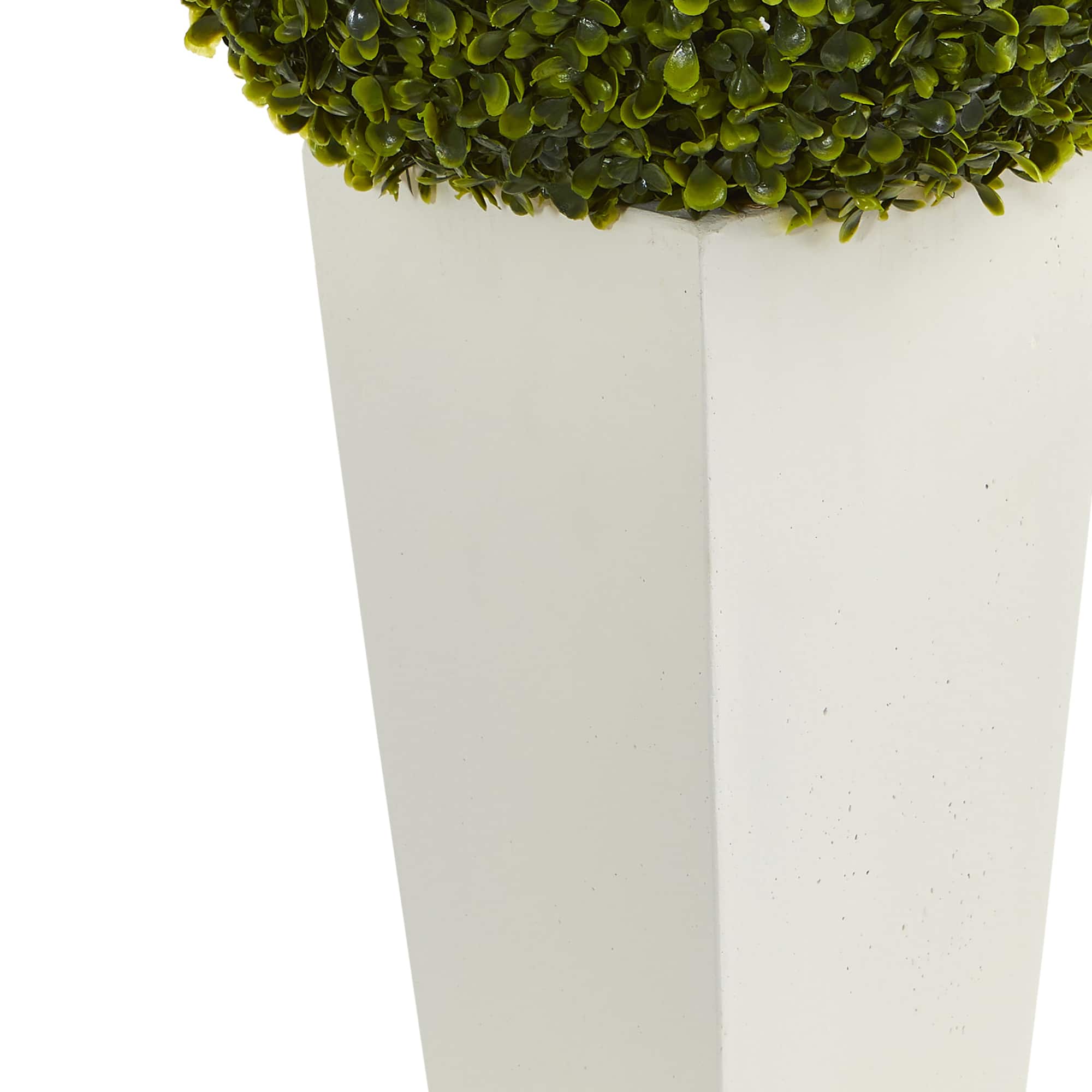2.5ft. Boxwood Ball Topiary in White Tower Planter