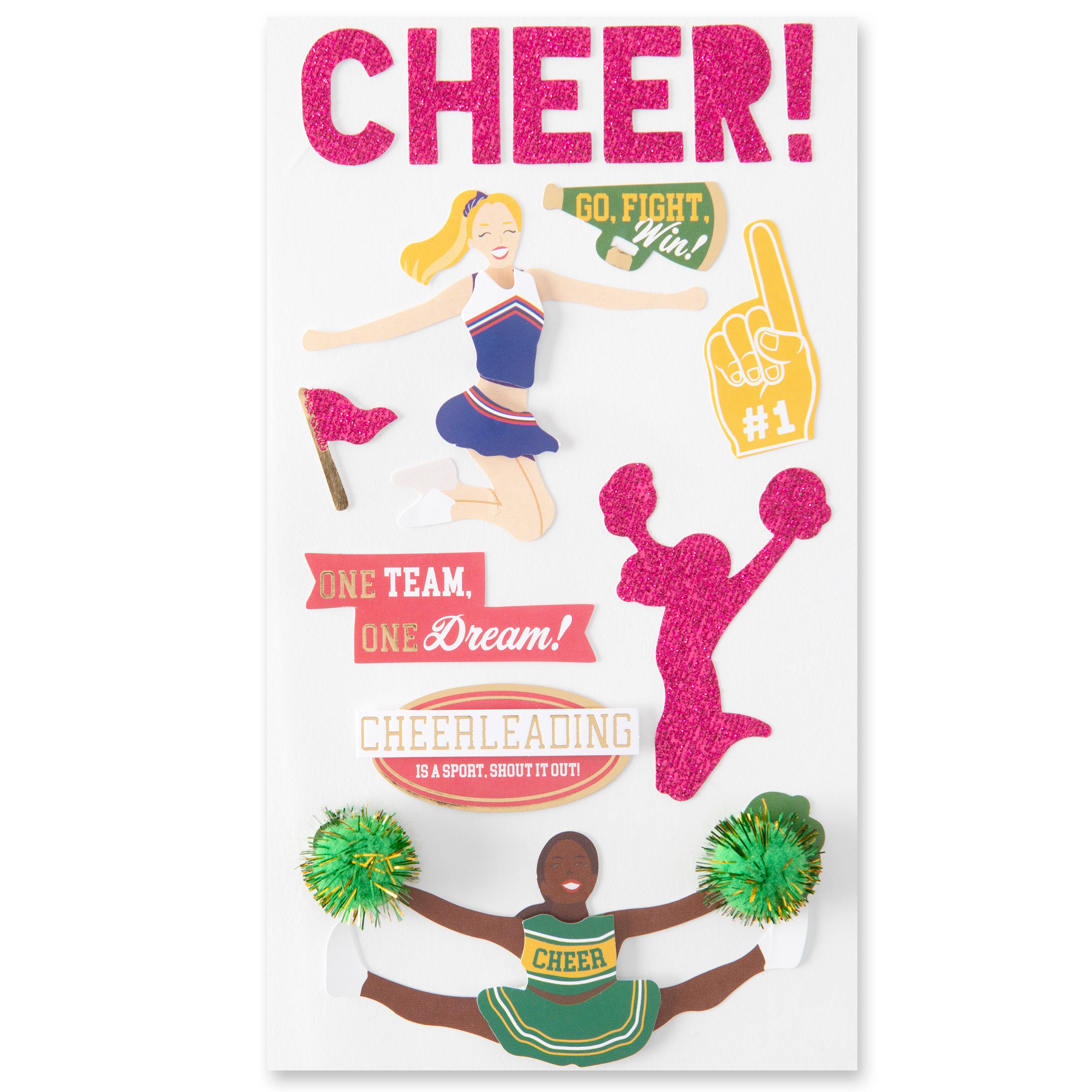 Cheerleading Dimensional Stickers by Recollections&#x2122;