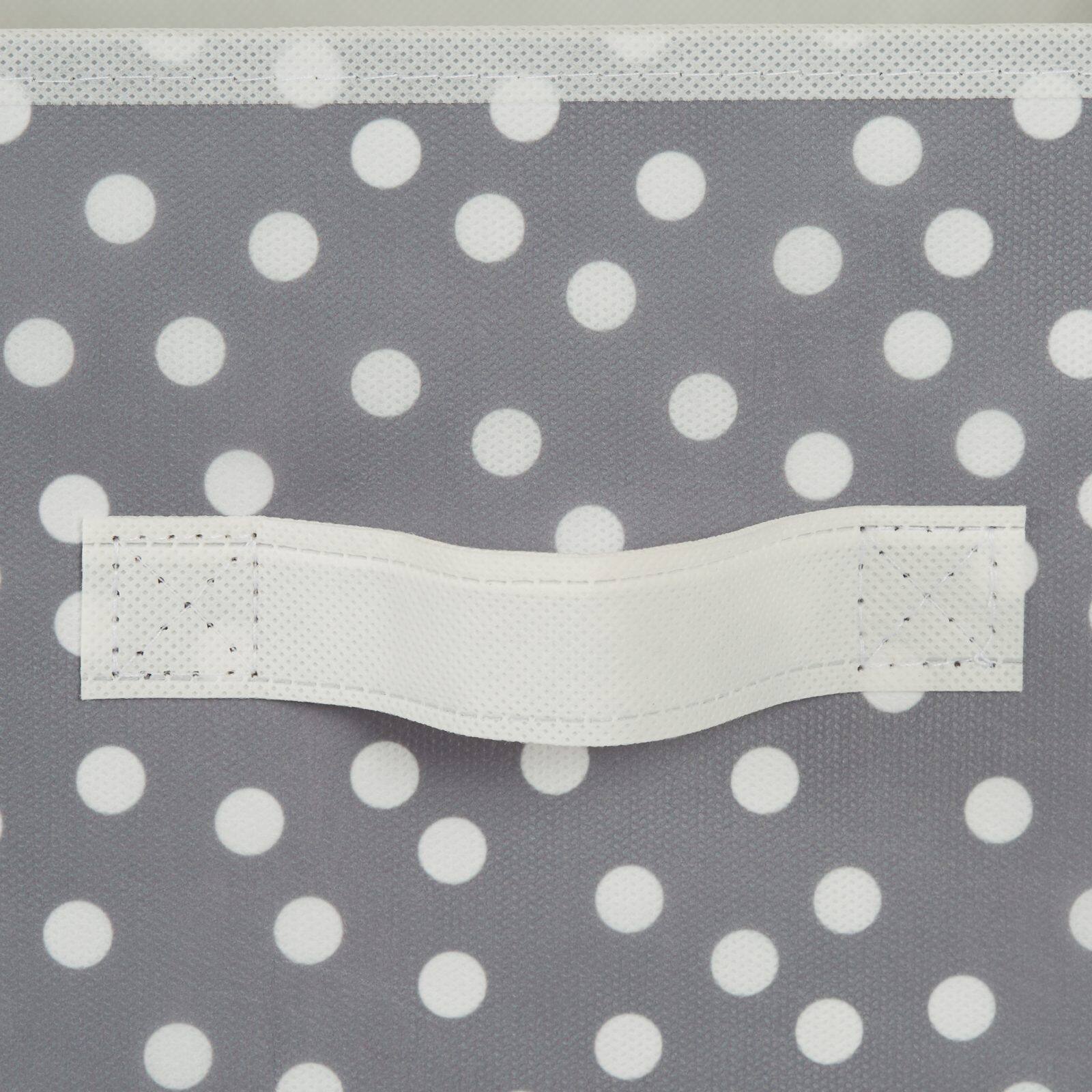 DII® 13" Gray & White Dots Storage Cube, 2ct.