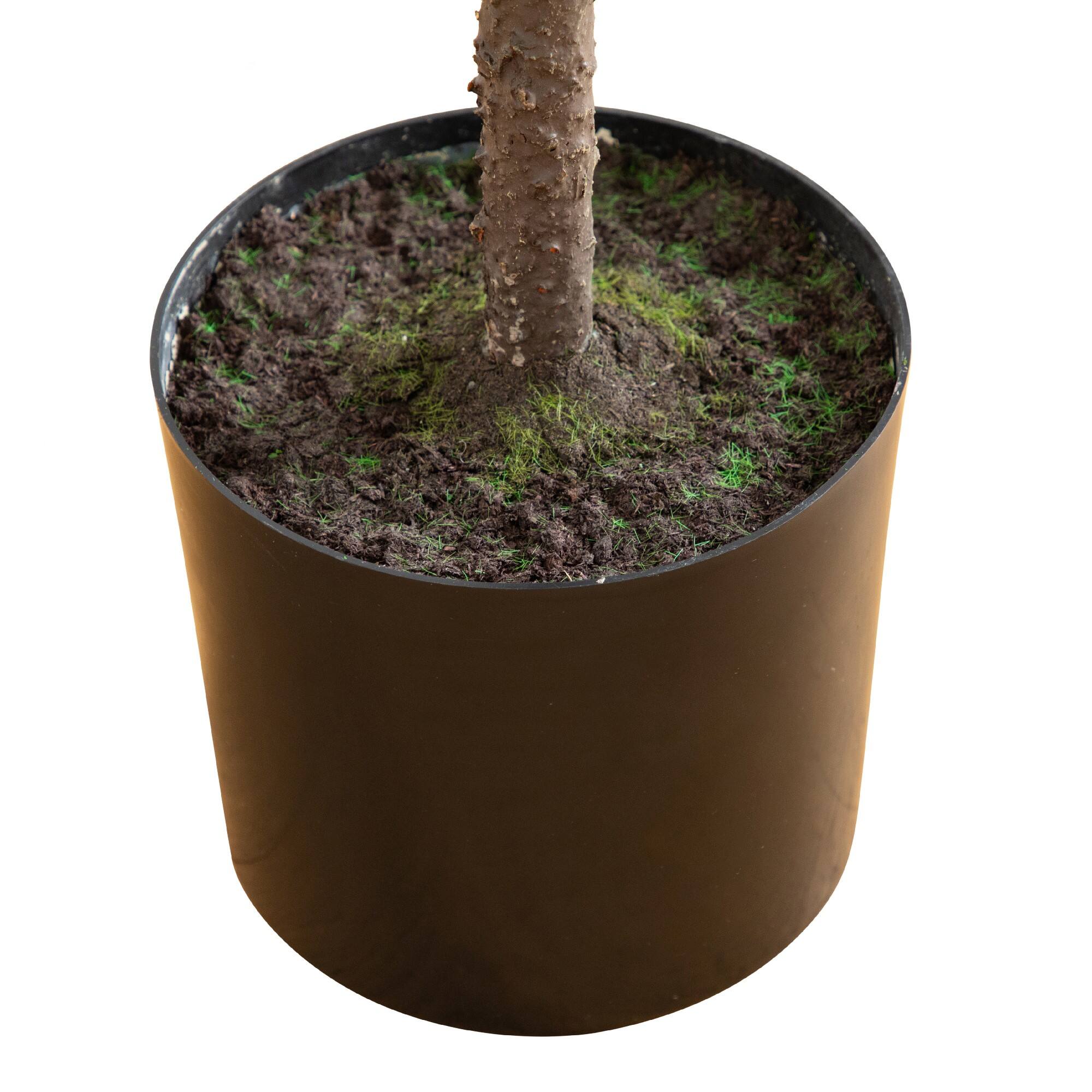 5ft. Unlit Down Swept Real Touch Norfolk Pine Artificial Christmas Tree in Nursery Pot