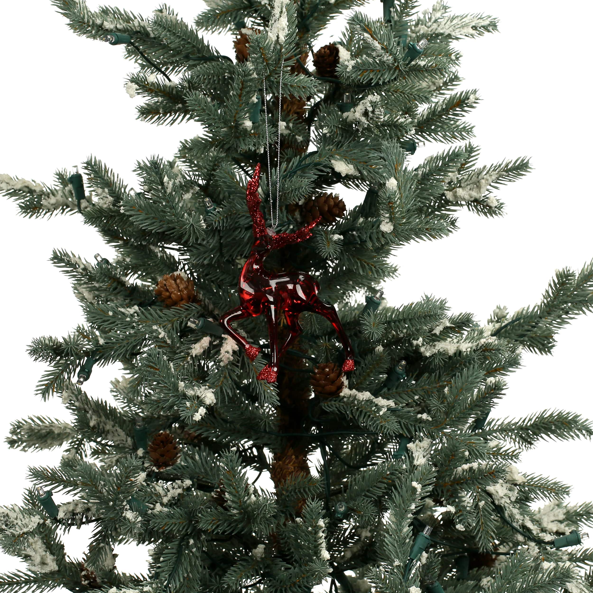 3 Pack 6.3&#x22; Red Reindeer Shatterproof Ornaments by Ashland&#xAE;