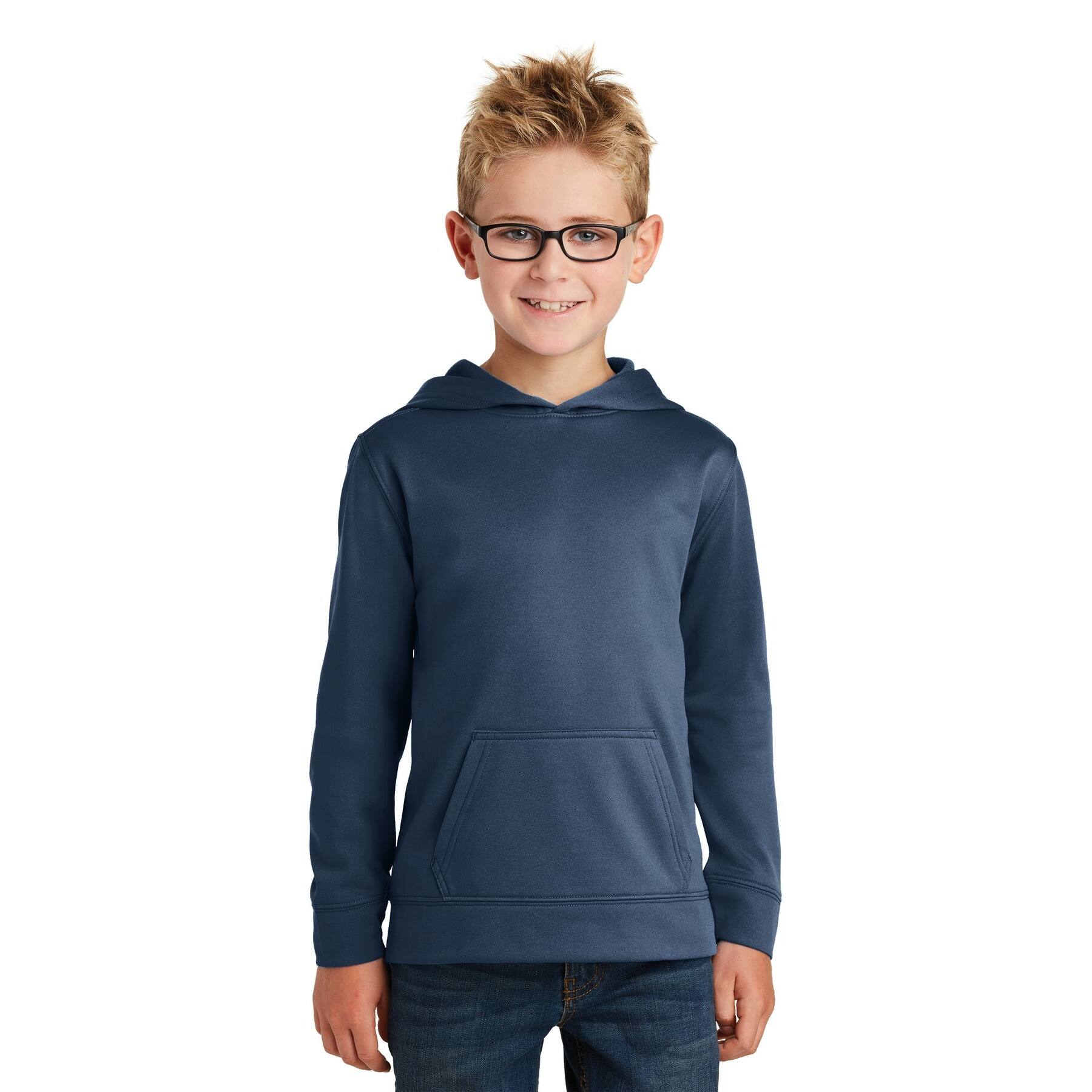Port & Company® Youth Performance Fleece Pullover Hooded Sweatshirt