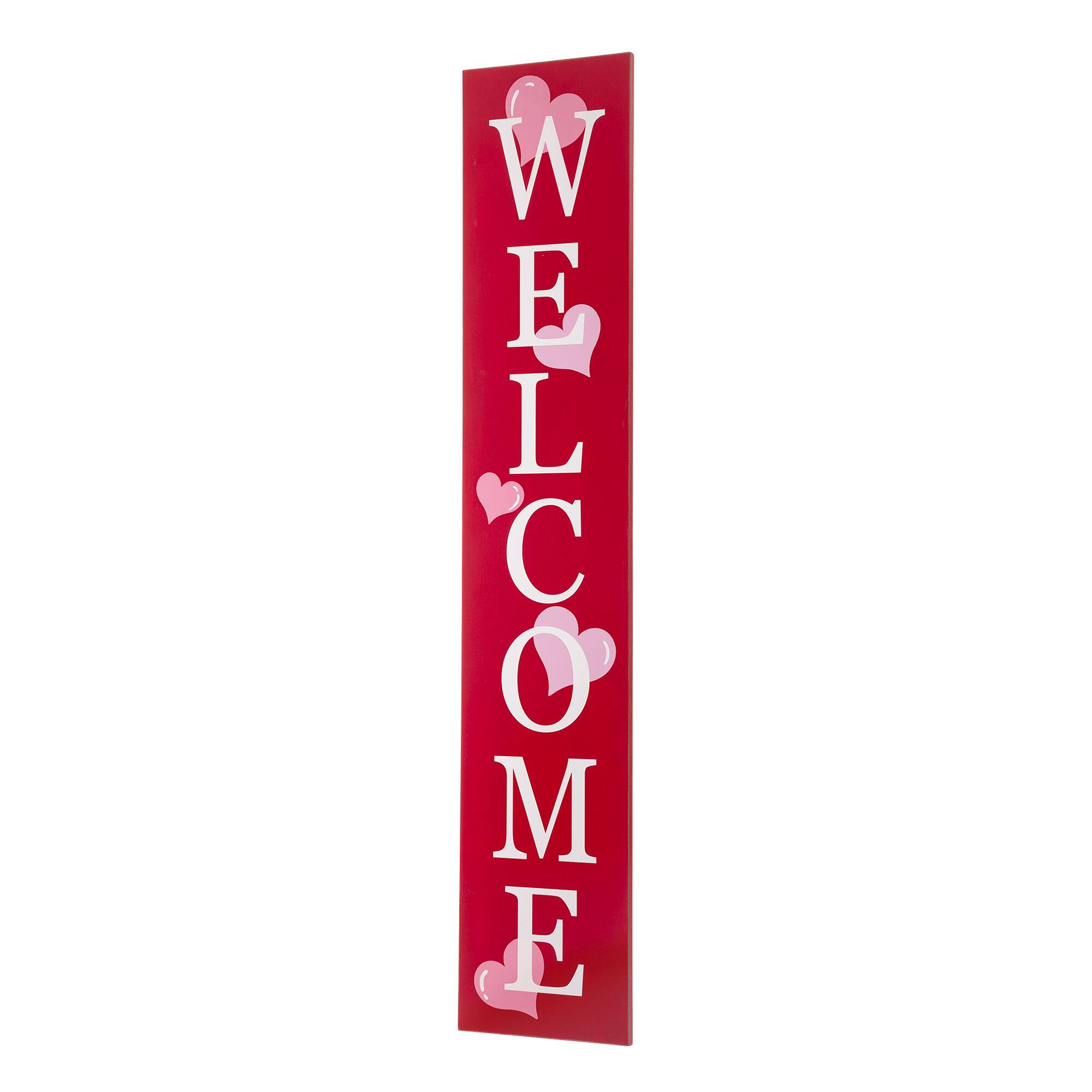 Glitzhome® 3 5ft Valentines Wooden Welcome Porch Sign Michaels