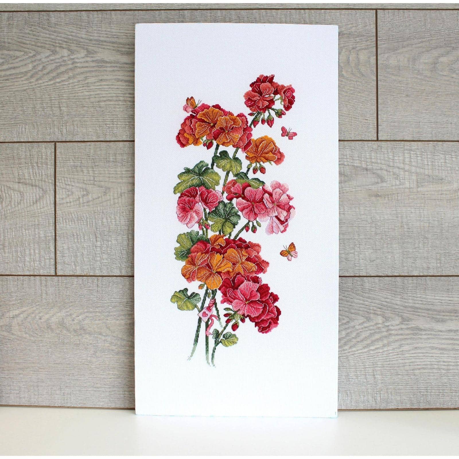 MP Studia Geranium Cross Stitch Kit