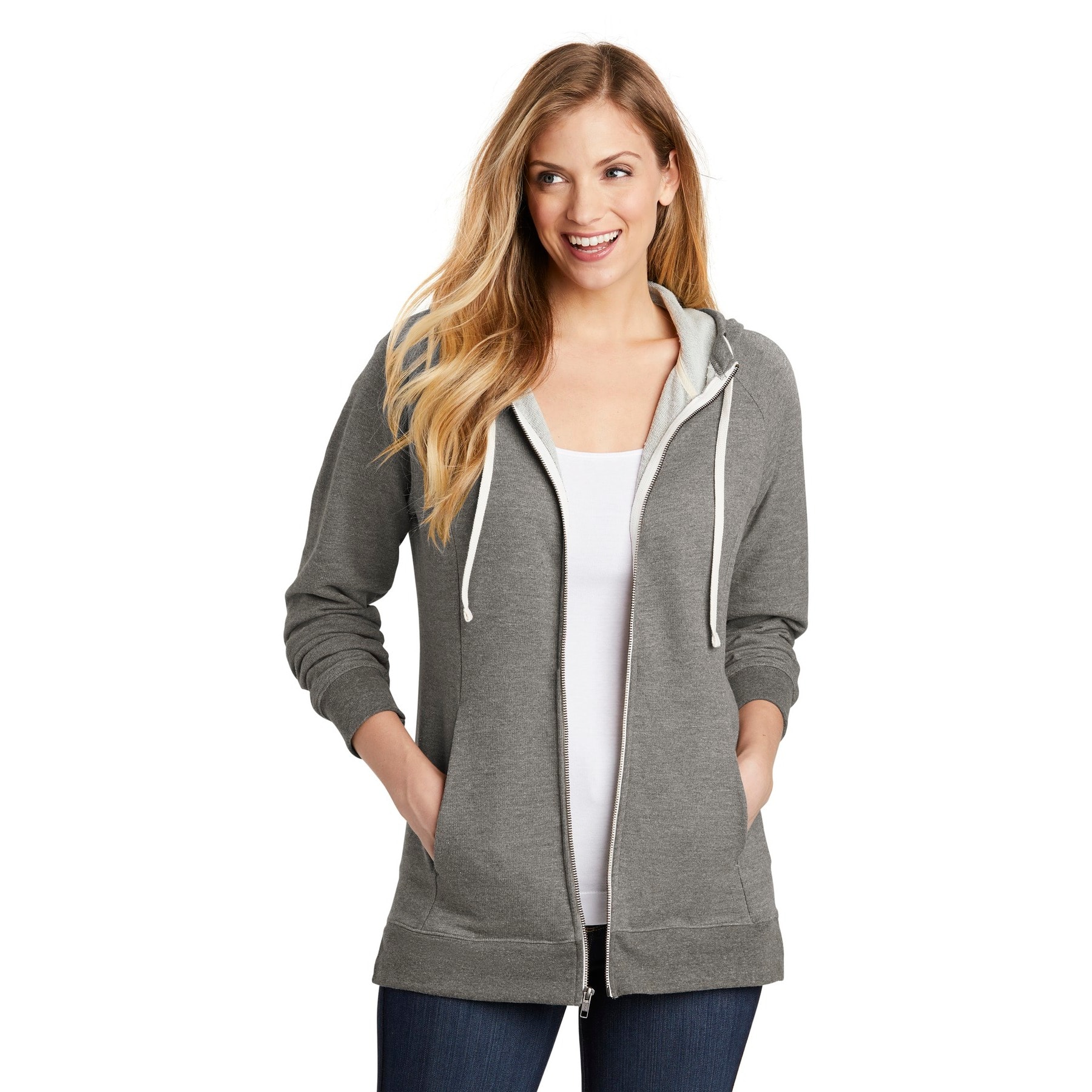 District&#xAE; Women&#x27;s Perfect Tri French Terry Full-Zip Hoodie