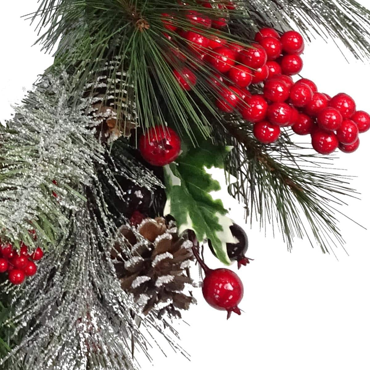 24&#x22; Mixed Snowy &#x26; Iced Berry &#x26; Pinecone Wreath by Ashland&#xAE;