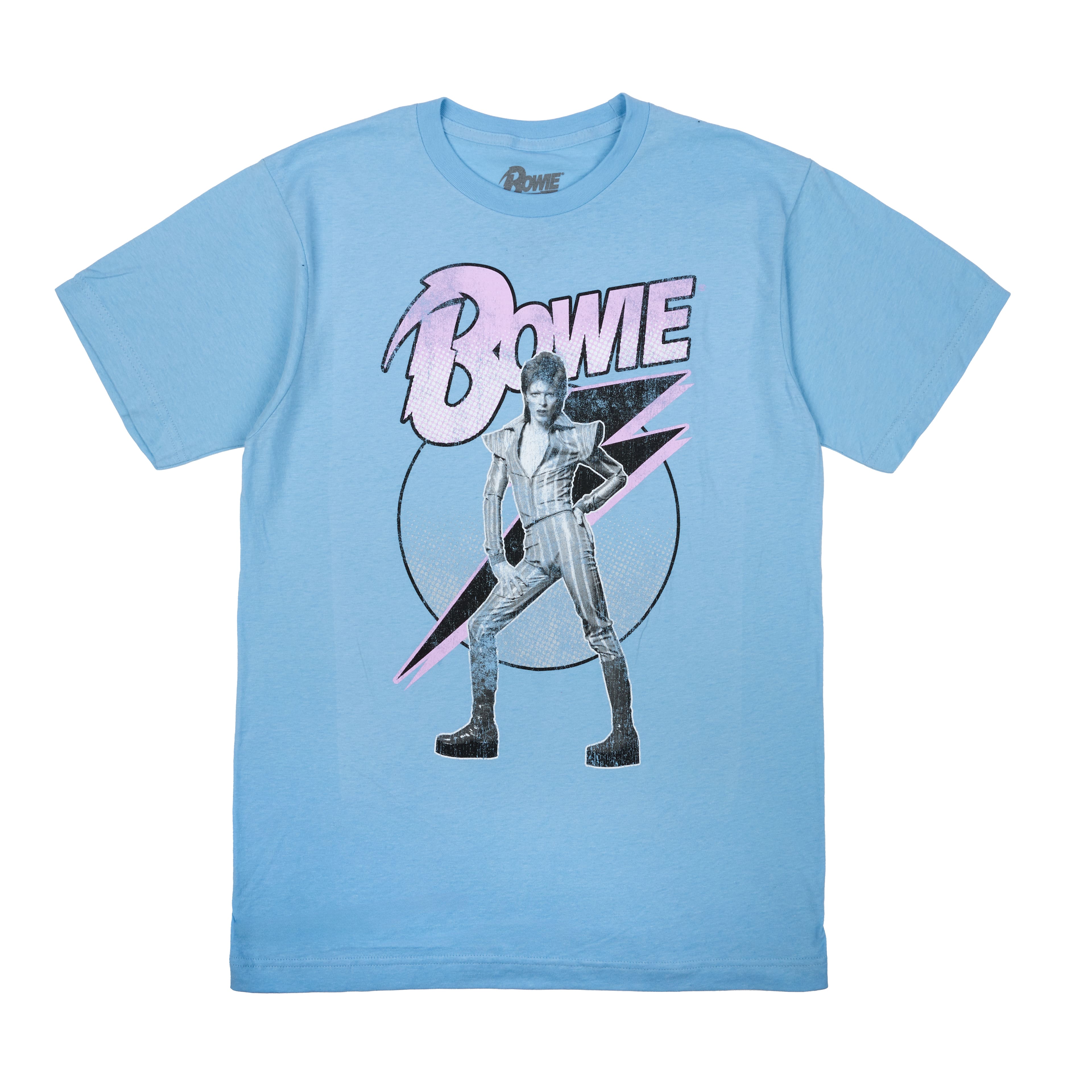 Light Blue David Bowie Unisex Adult T-Shirt