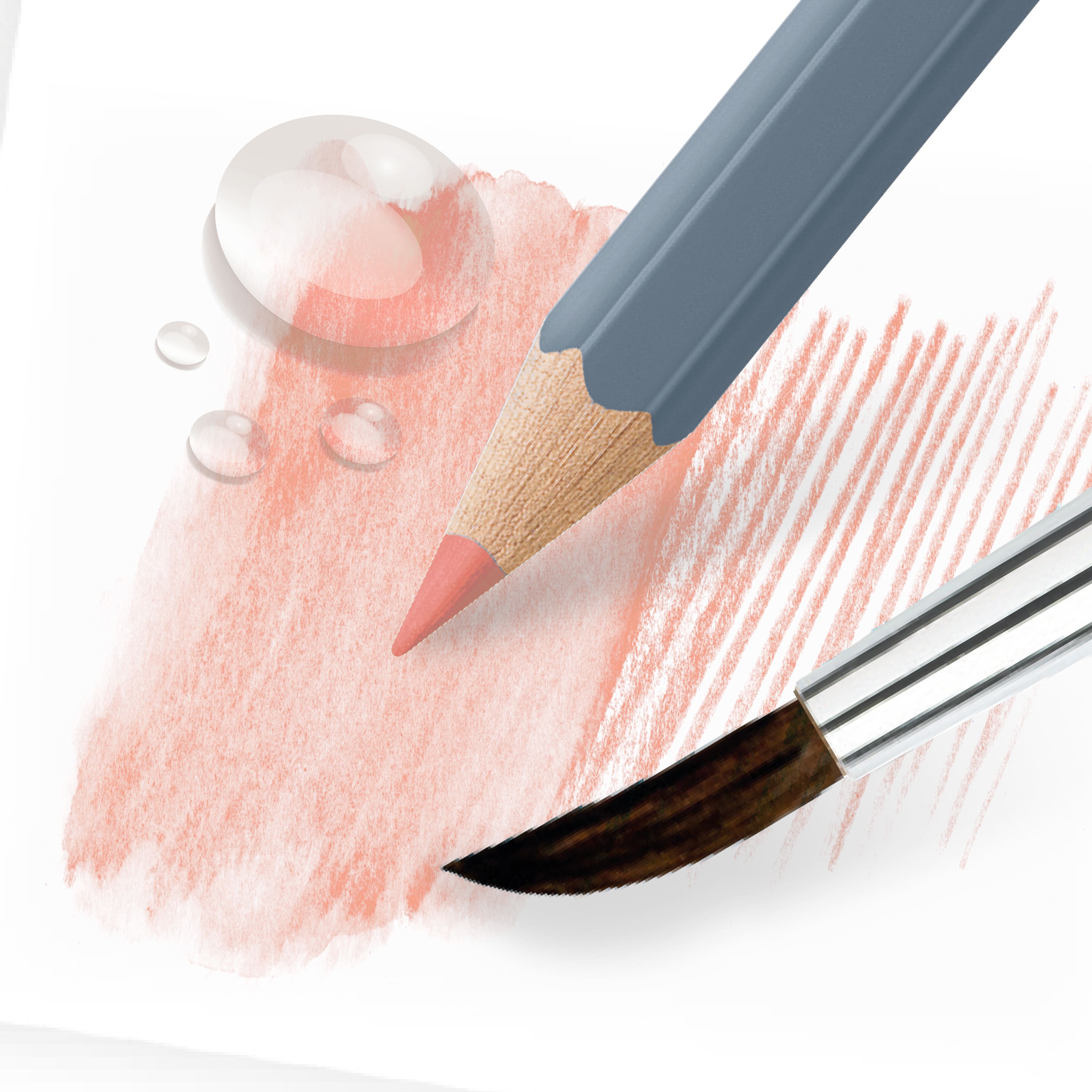 Faber-Castell&#xAE; Goldfaber Aqua 12 Color Skin Tone Watercolor Pencil Set