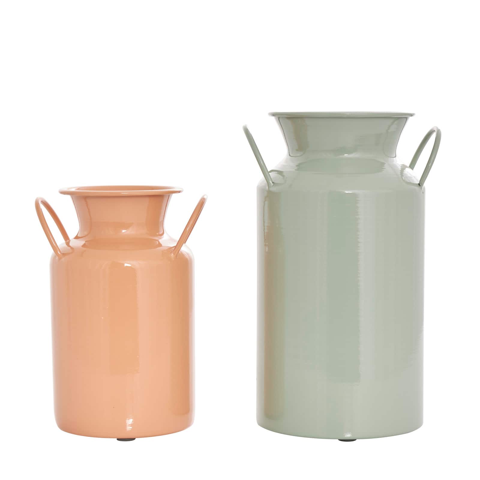 Multicolored Metal Jug Vase with Handles Set