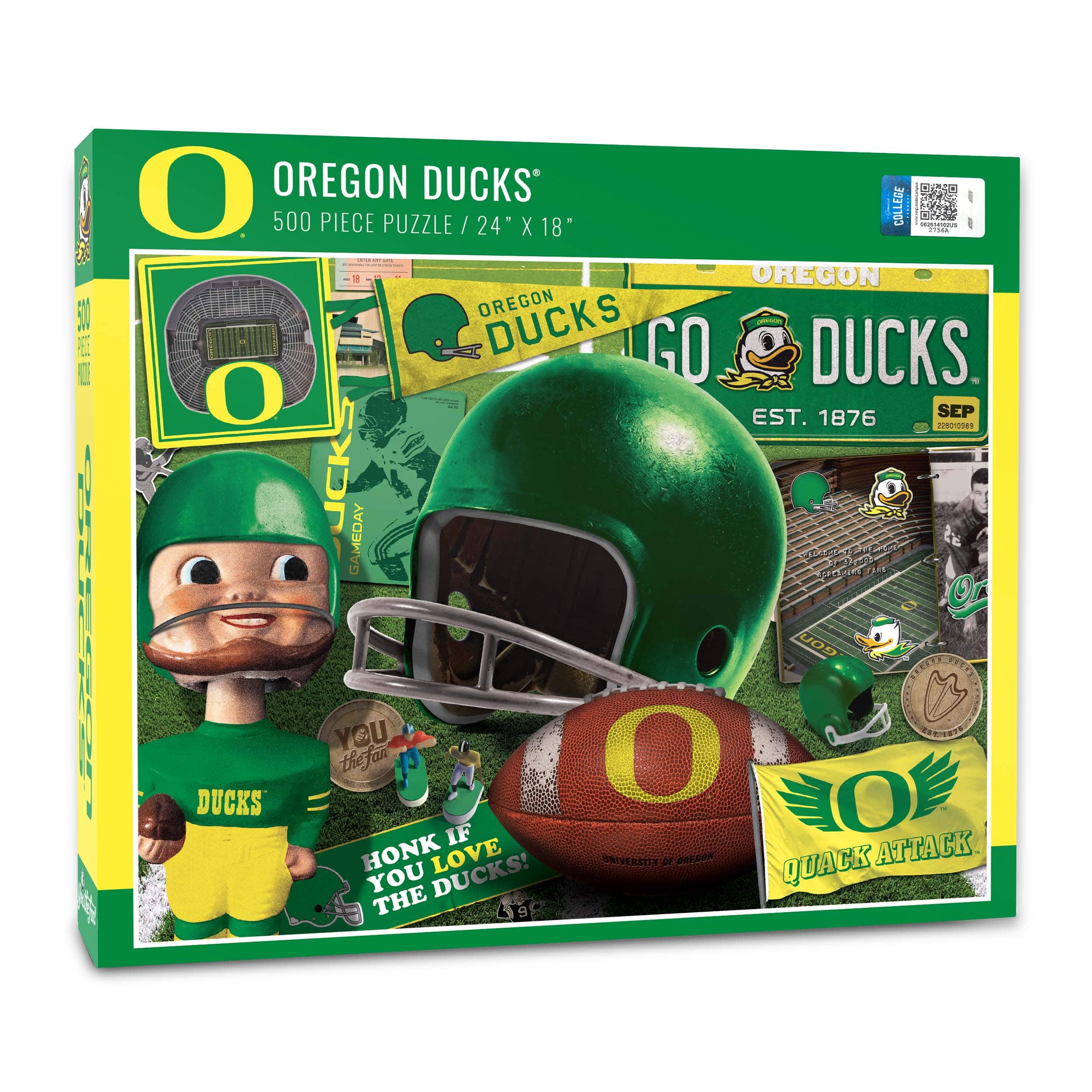 College Team Retro Series 500 Piece Puzzle