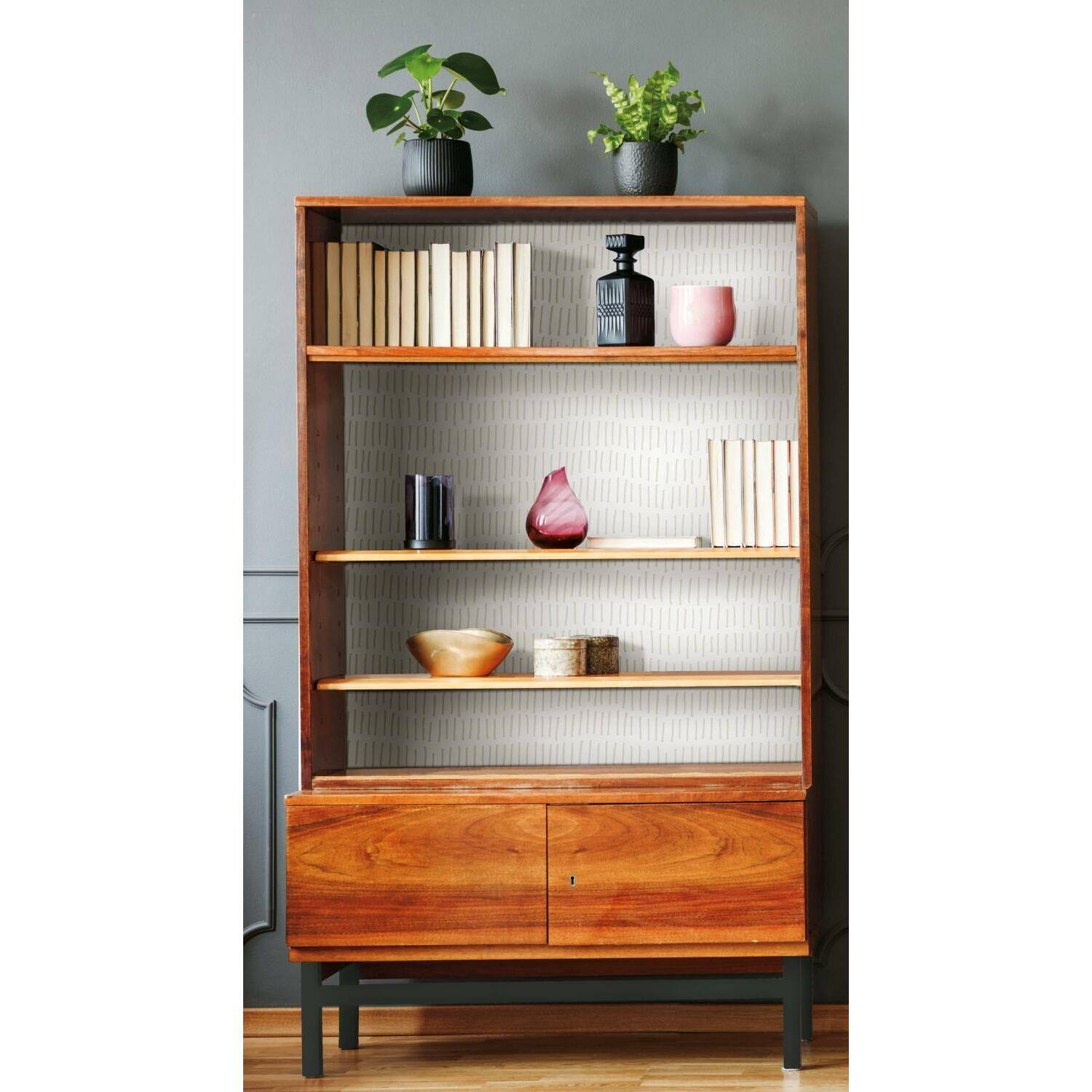 RoomMates Tick Marks Peel & Stick Wallpaper