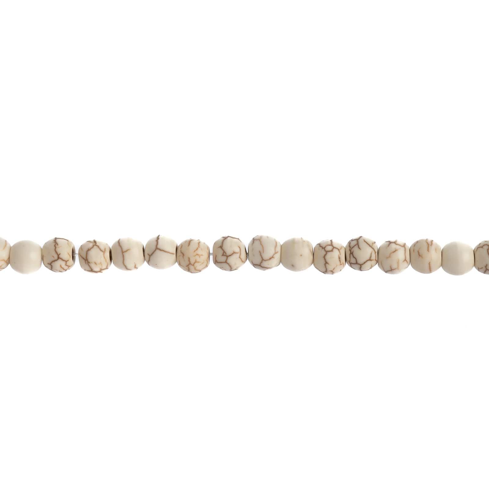 John Bead Earth's Jewels Natural Stone Round Beads, 6mm