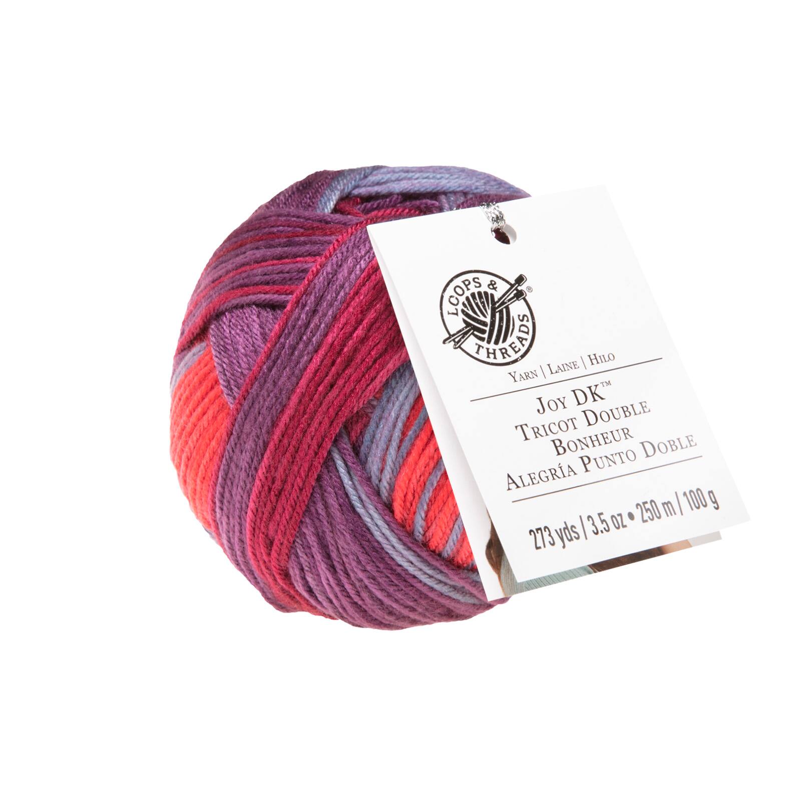 12 Pack Joy DK™ Tricot Double Yarn by Loops & Threads® Michaels