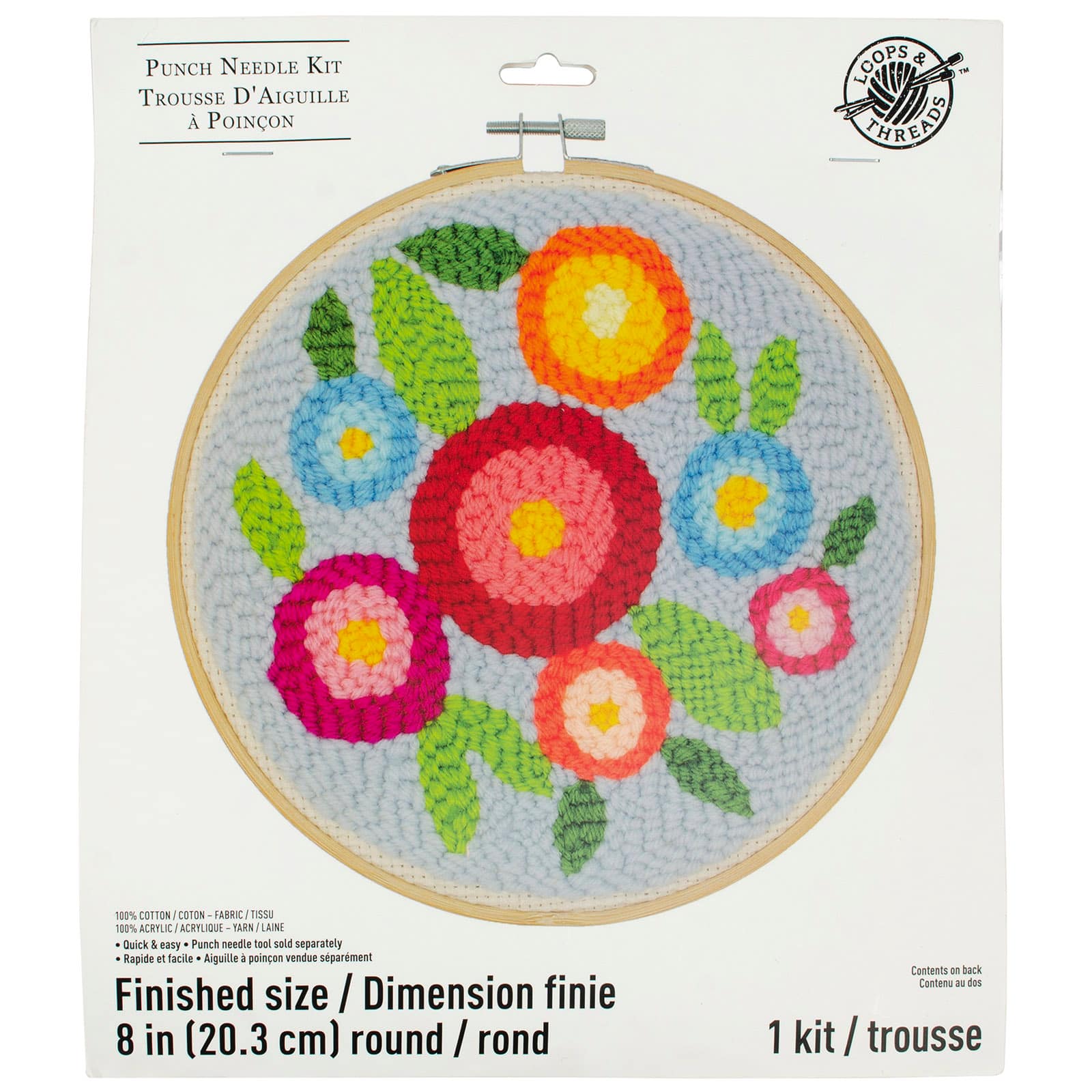 Flowers Punch Needle Kit by Loops &#x26; Threads&#xAE;