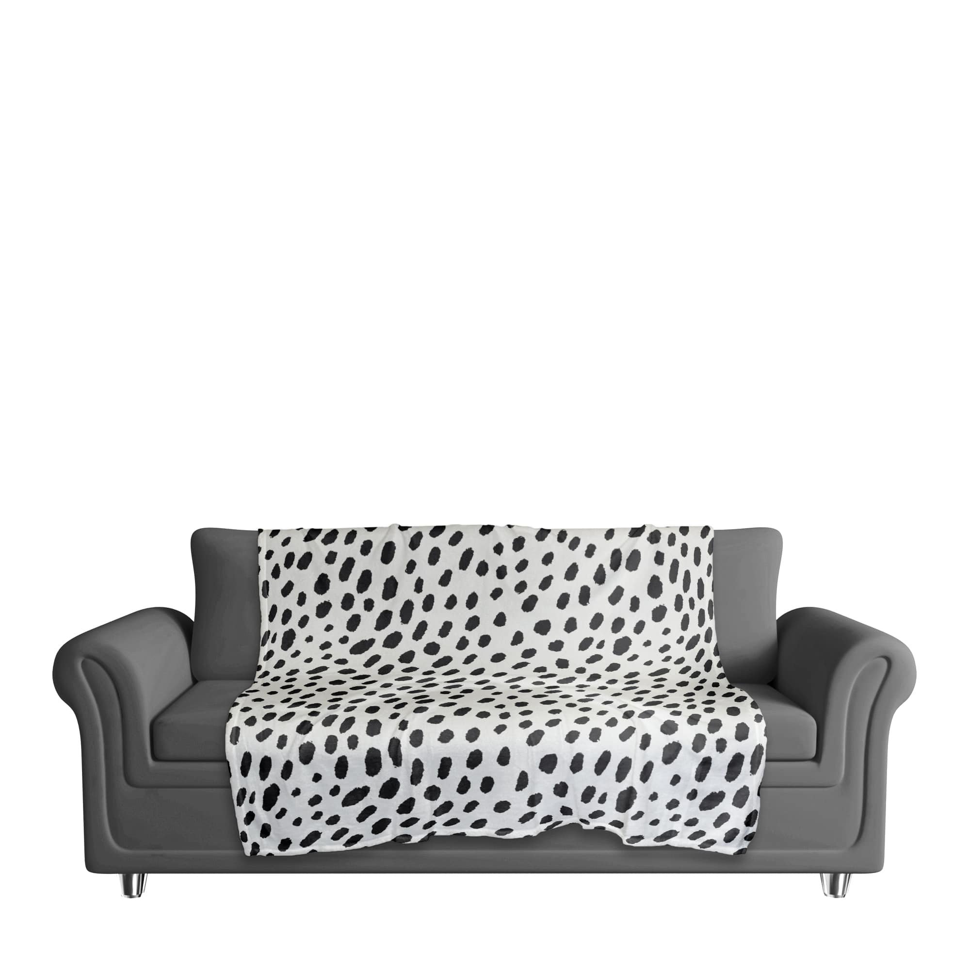 Monochromatic Spot Pattern 50" x 60" Coral Fleece Blanket