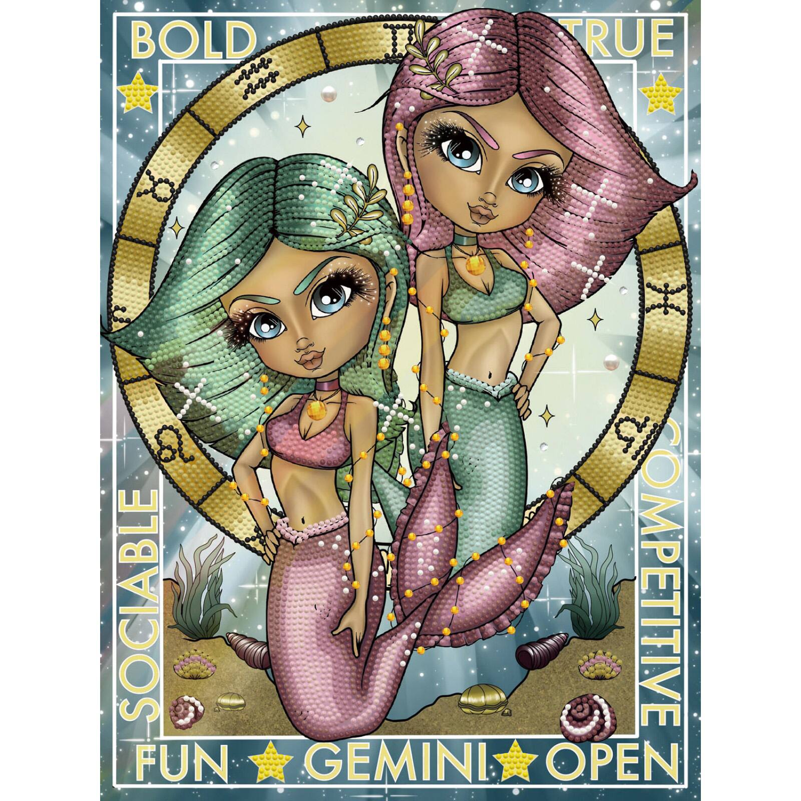DIAMOND DOTZ Intermediate, Kit De Pintura: Intermedio, DD12, Lona Poliéster, Guía De Lobo Celta, Talla única